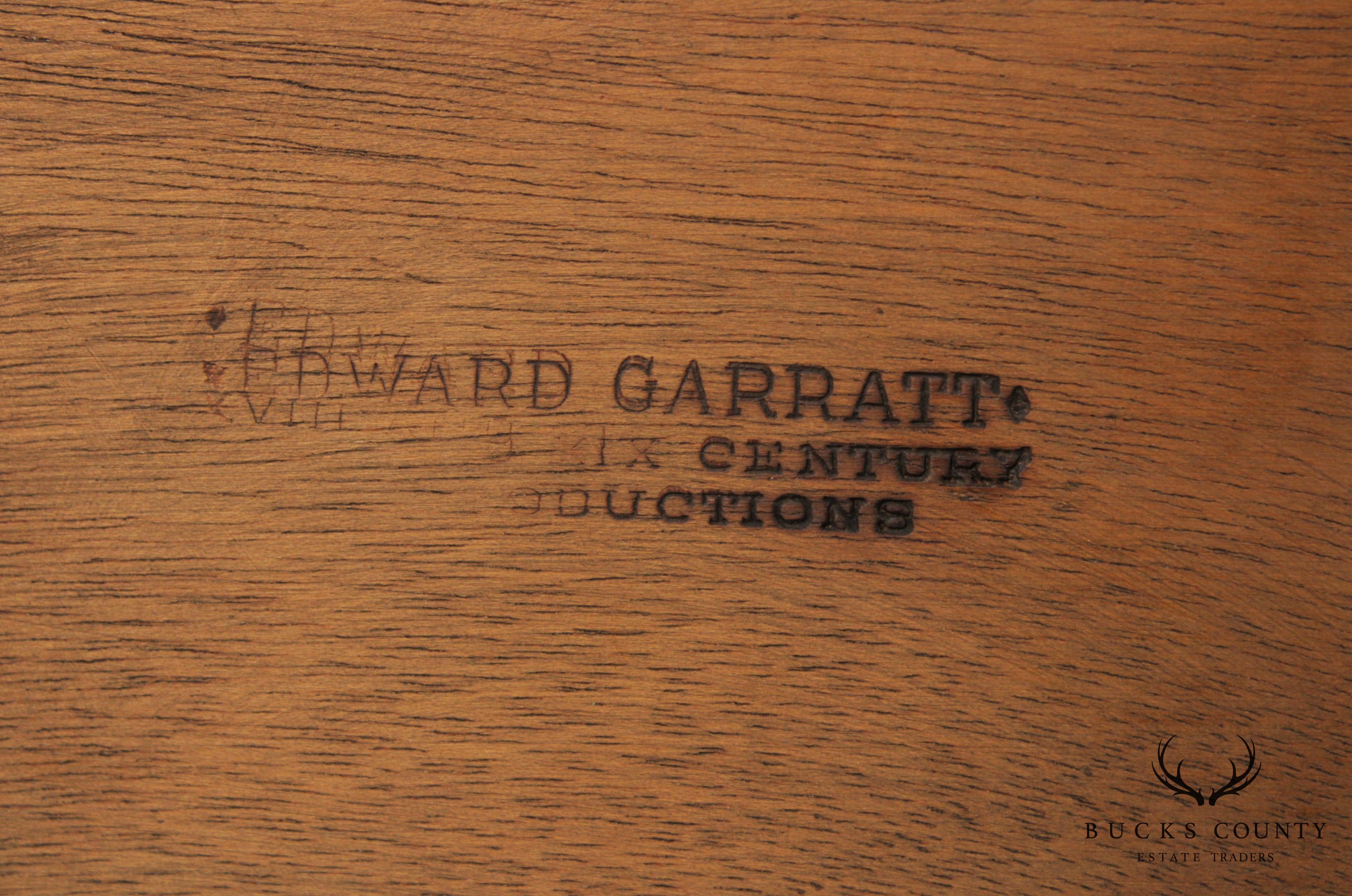 Edward Garratt Directoire Style Mahogany Marble Top Side Table