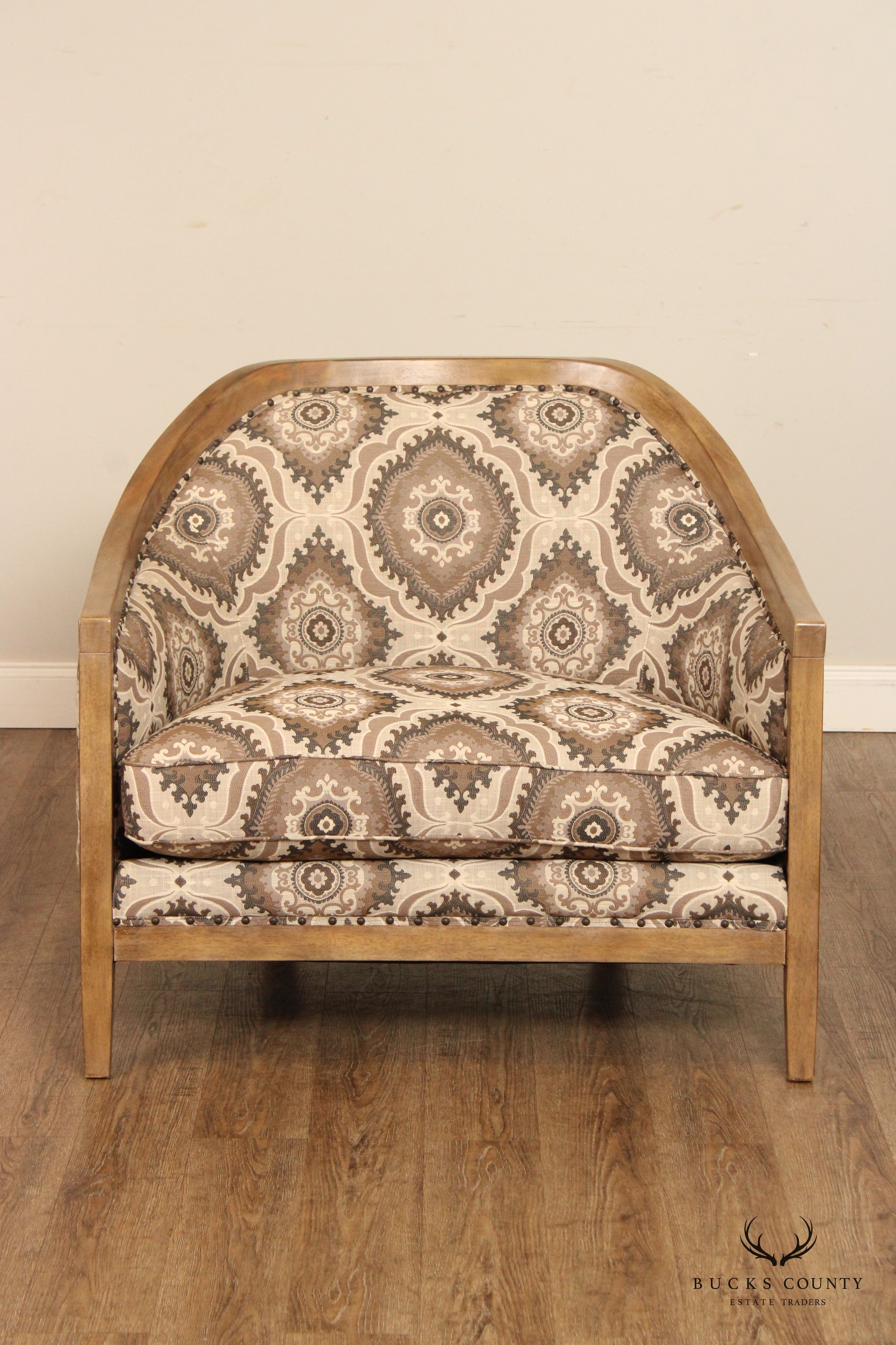 Magnussen Transitional Custom Upholstered Club Chair