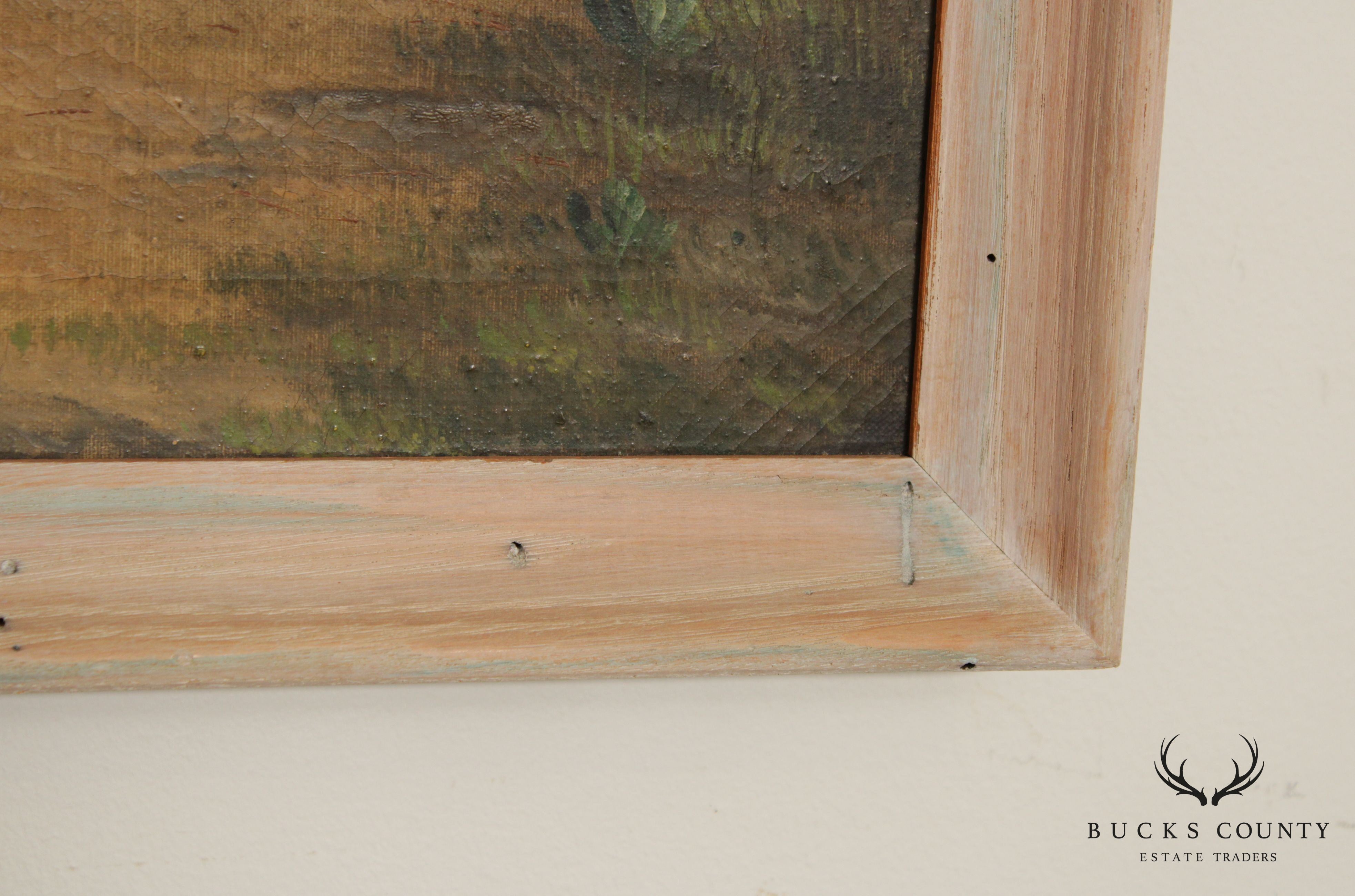 Early 20th C. Native American Oil Painting