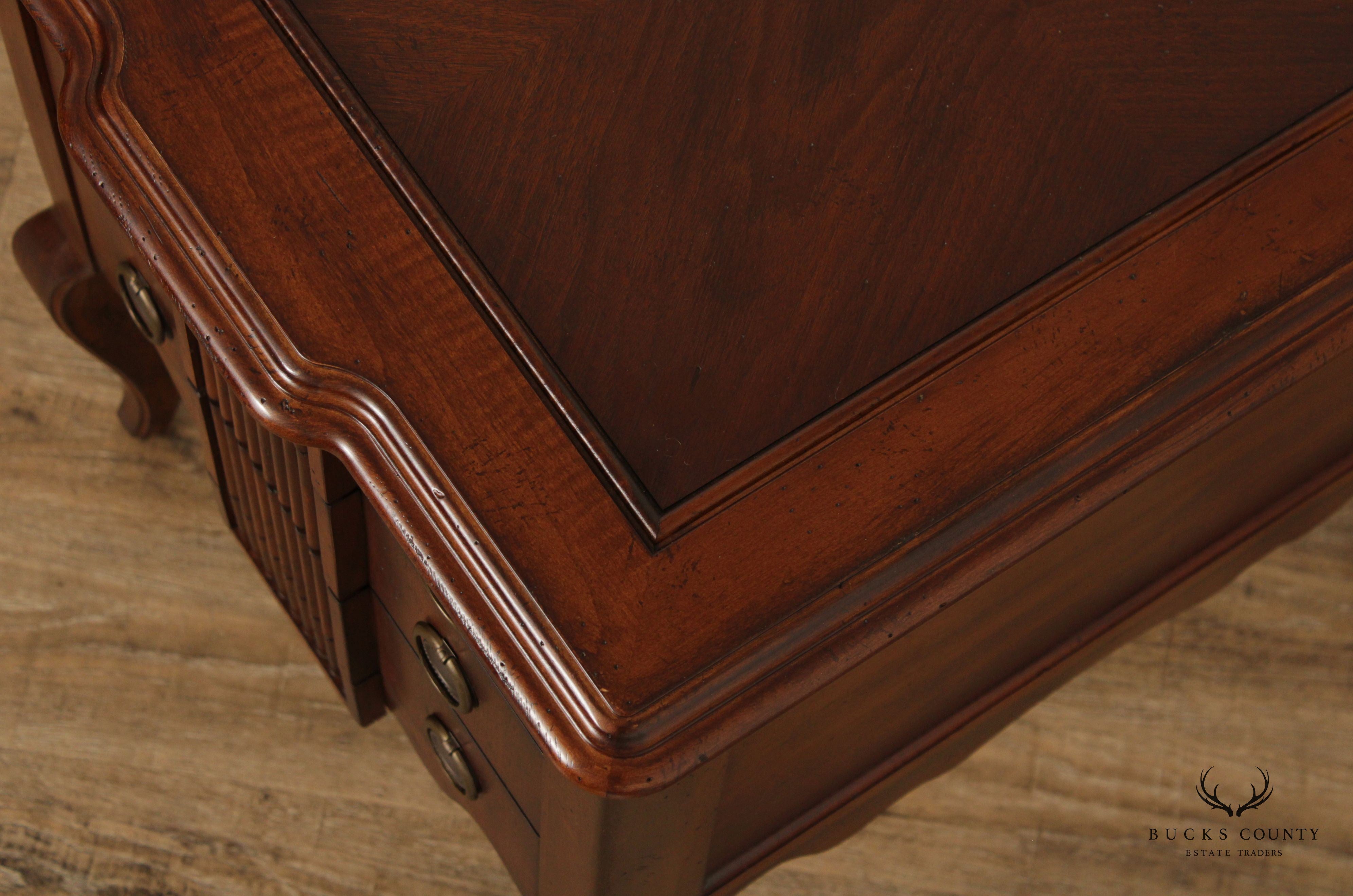 CTH Sherrill Occasional French Style Three Drawer Side Table