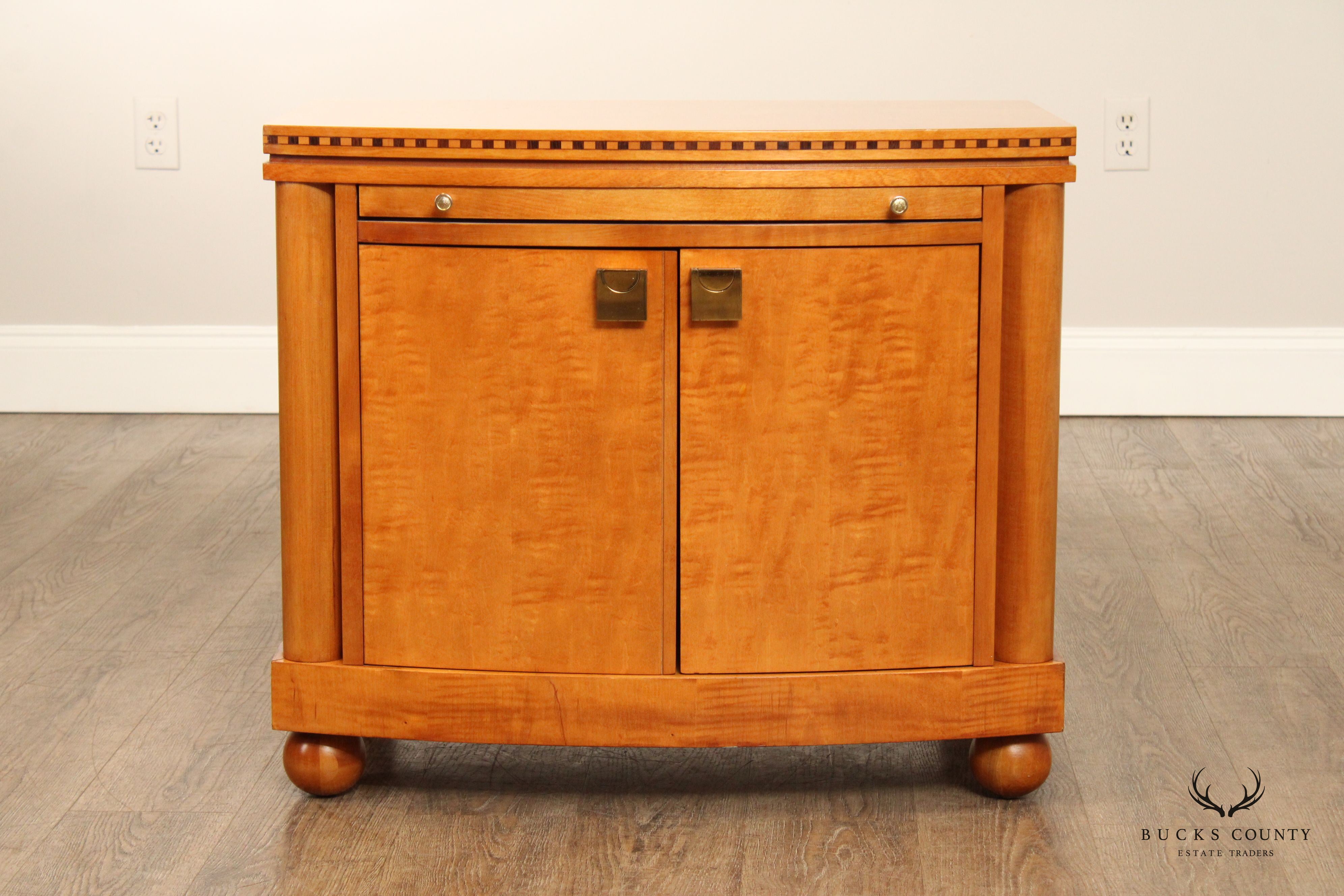 Hickory White Genesis Collection Biedermeier Style Maple Cabinet Nightstand