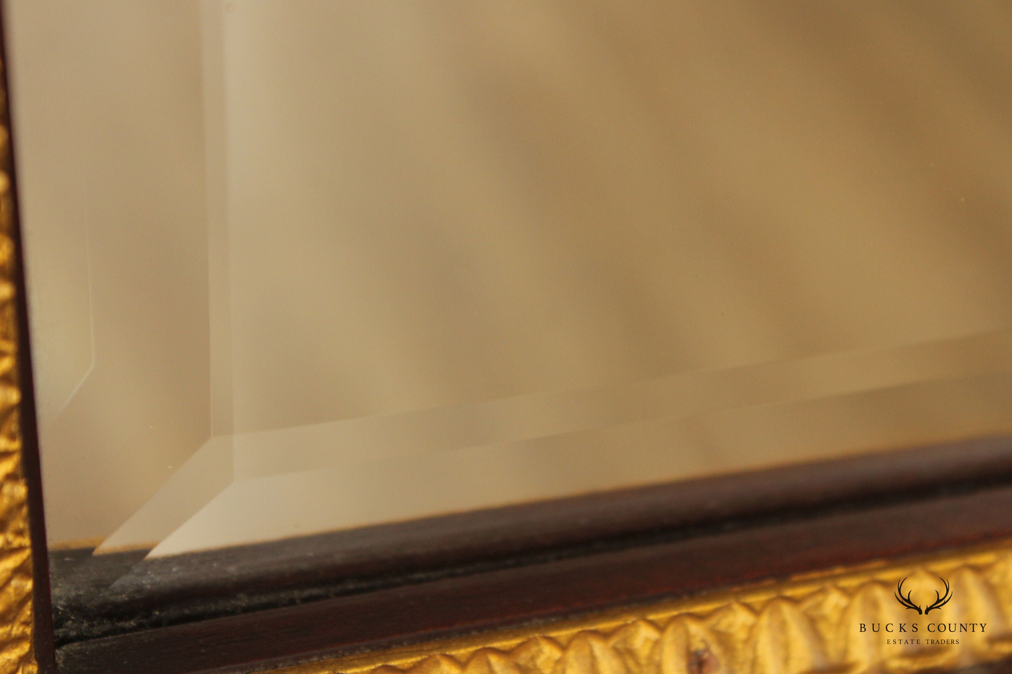 Councill Craftsmen Chippendale Style Partial Gilt Mahogany Mirror