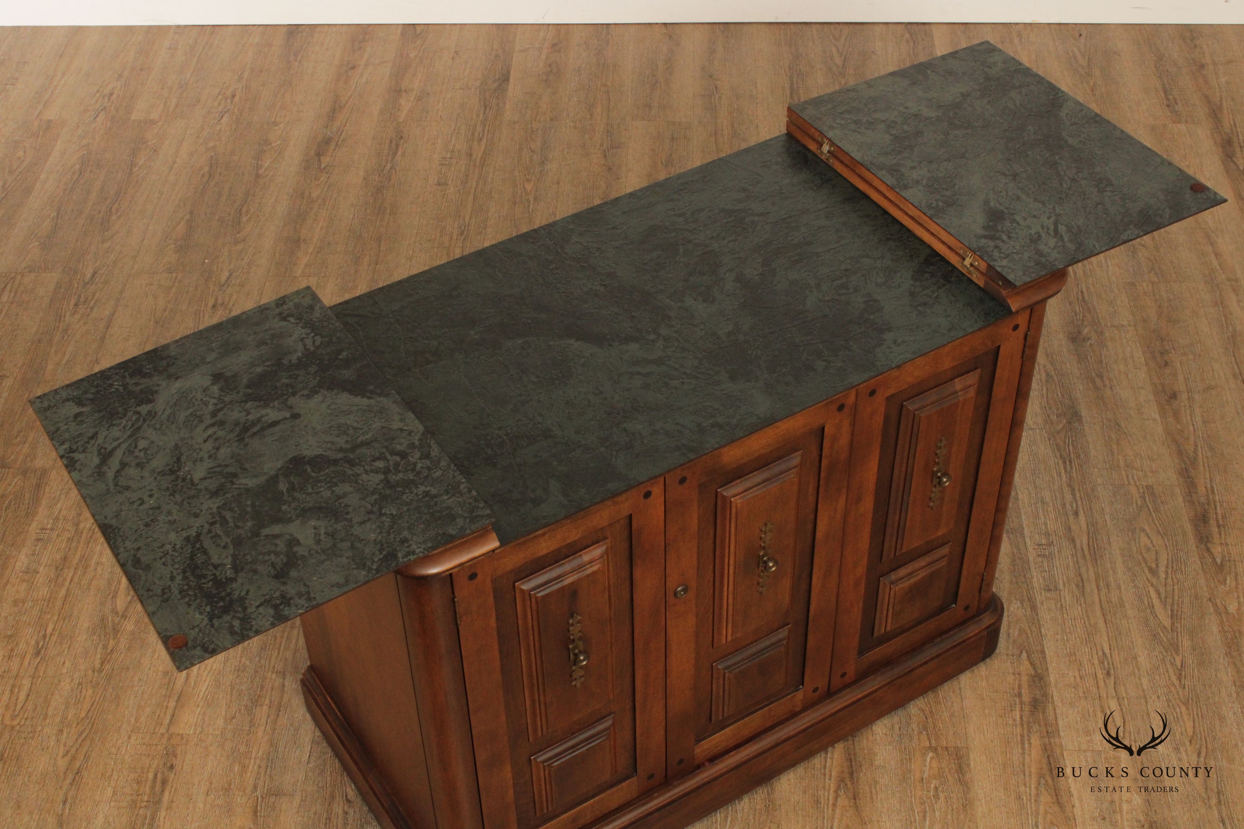 Temple Stuart Vintage Maple Flip-Top Server Bar