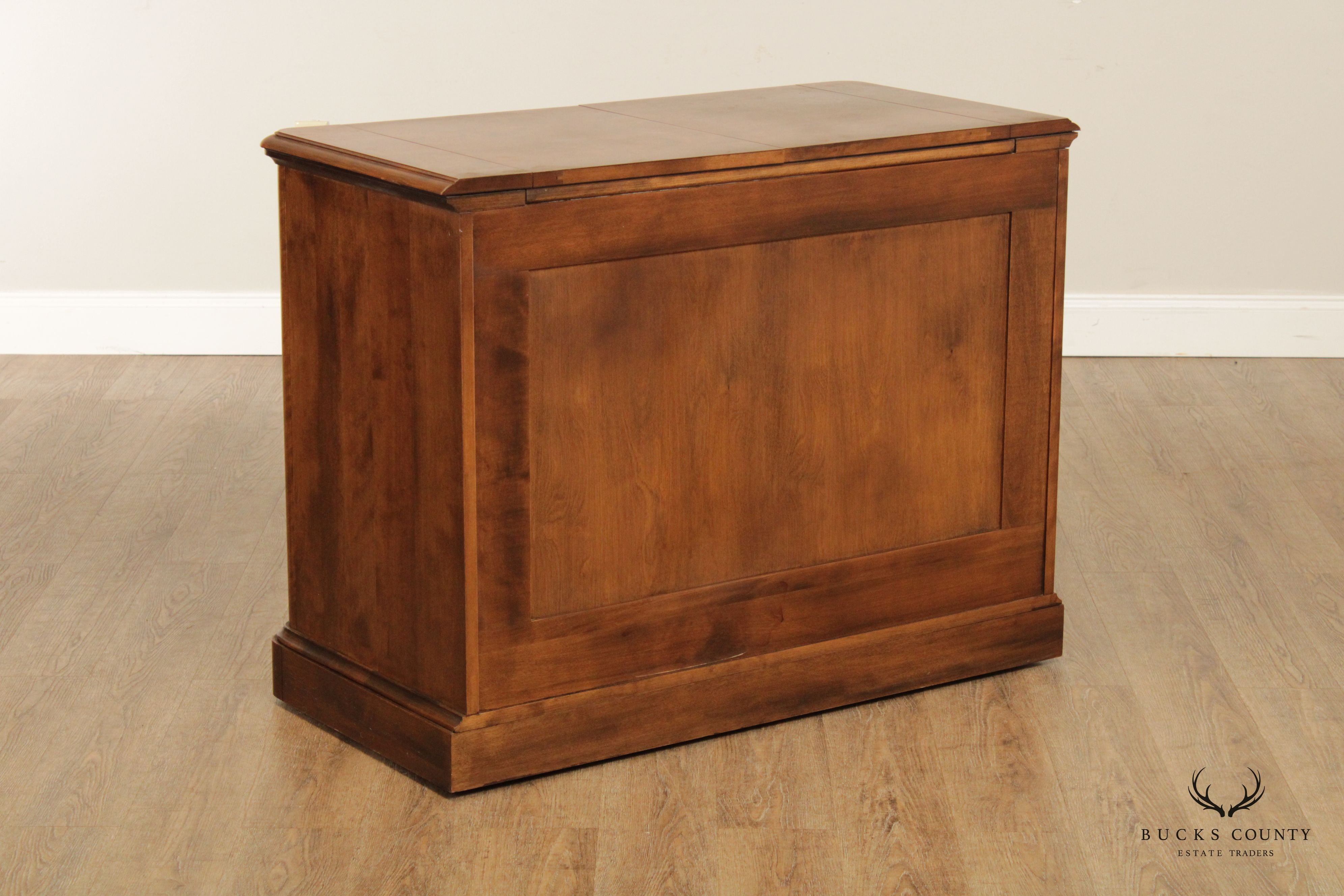 Temple Stuart Vintage Maple Flip-Top Server Bar
