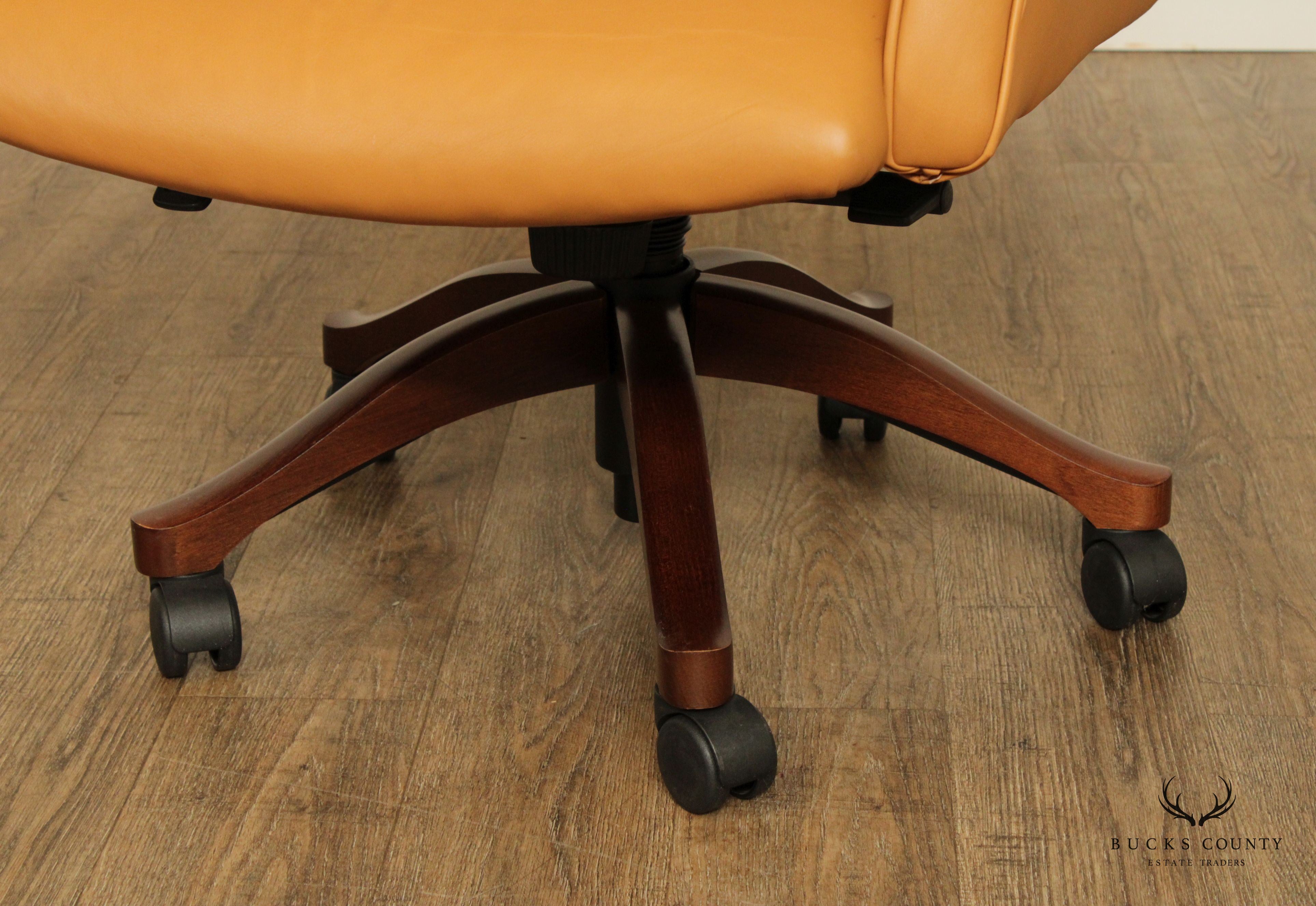 Leathercraft Tufted Leather Executive Office Armchair (E)