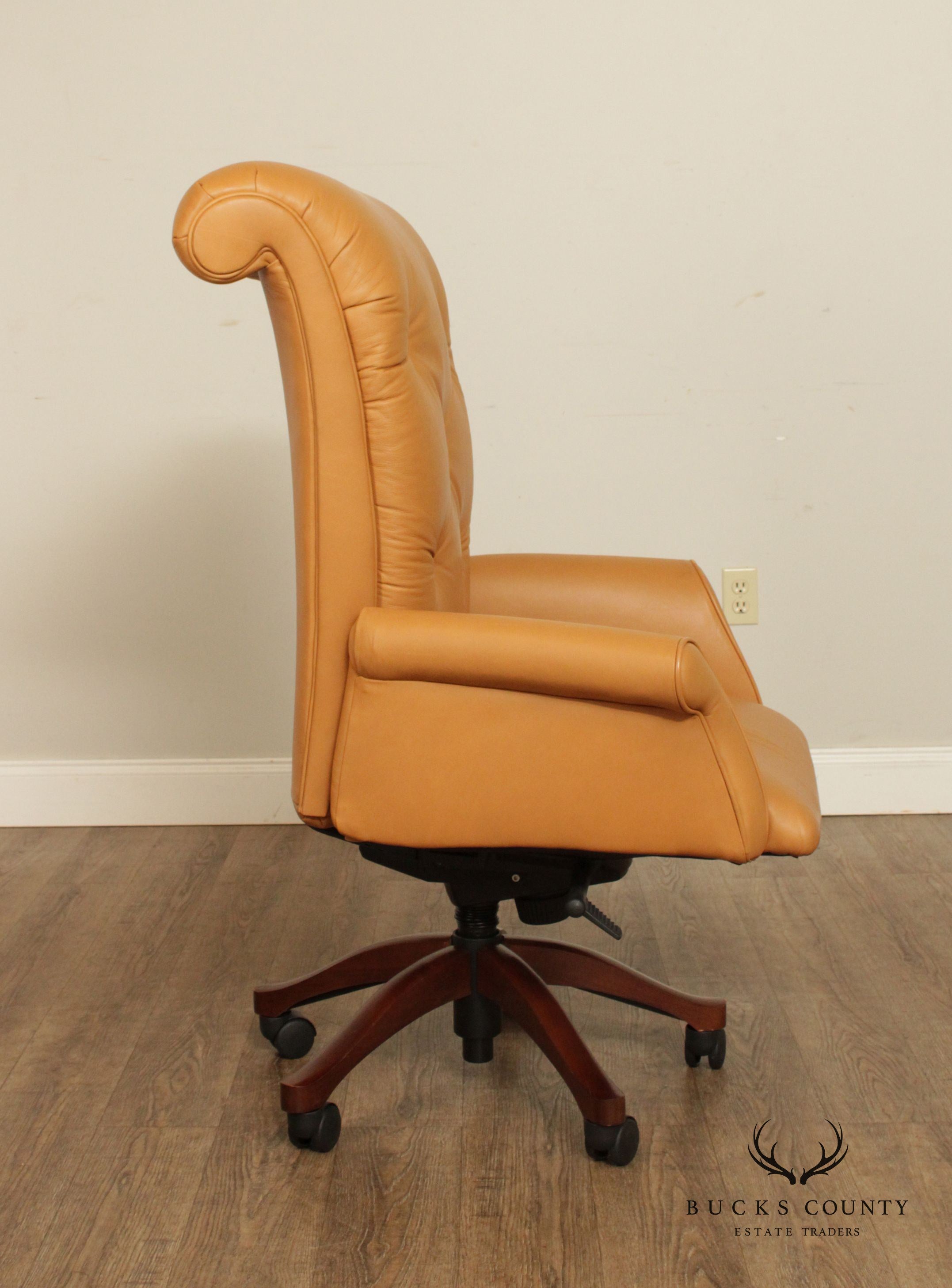 Leathercraft Tufted Leather Executive Office Armchair (K)