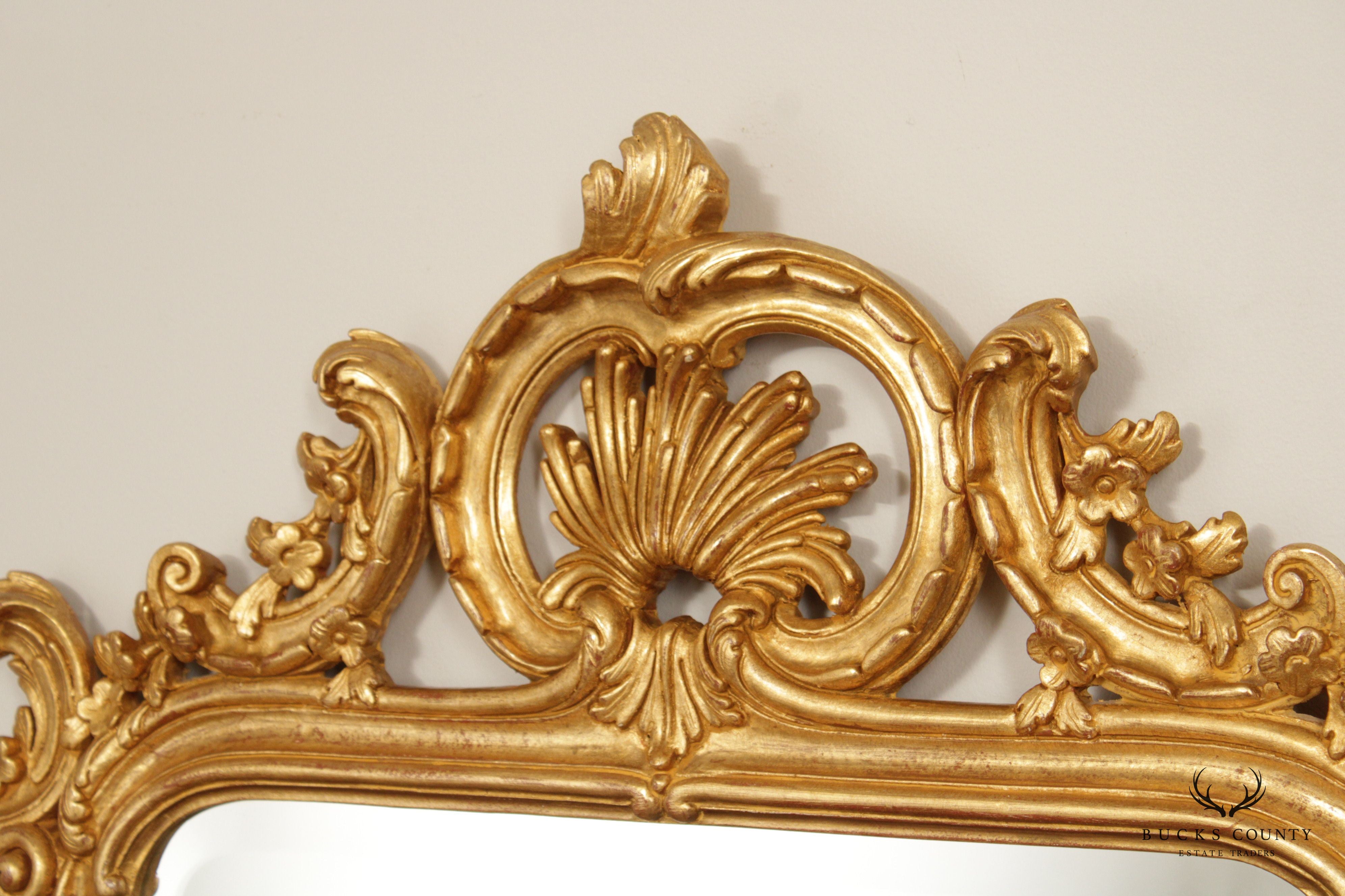 Italian Rococo Style Giltwood Wall Mirror
