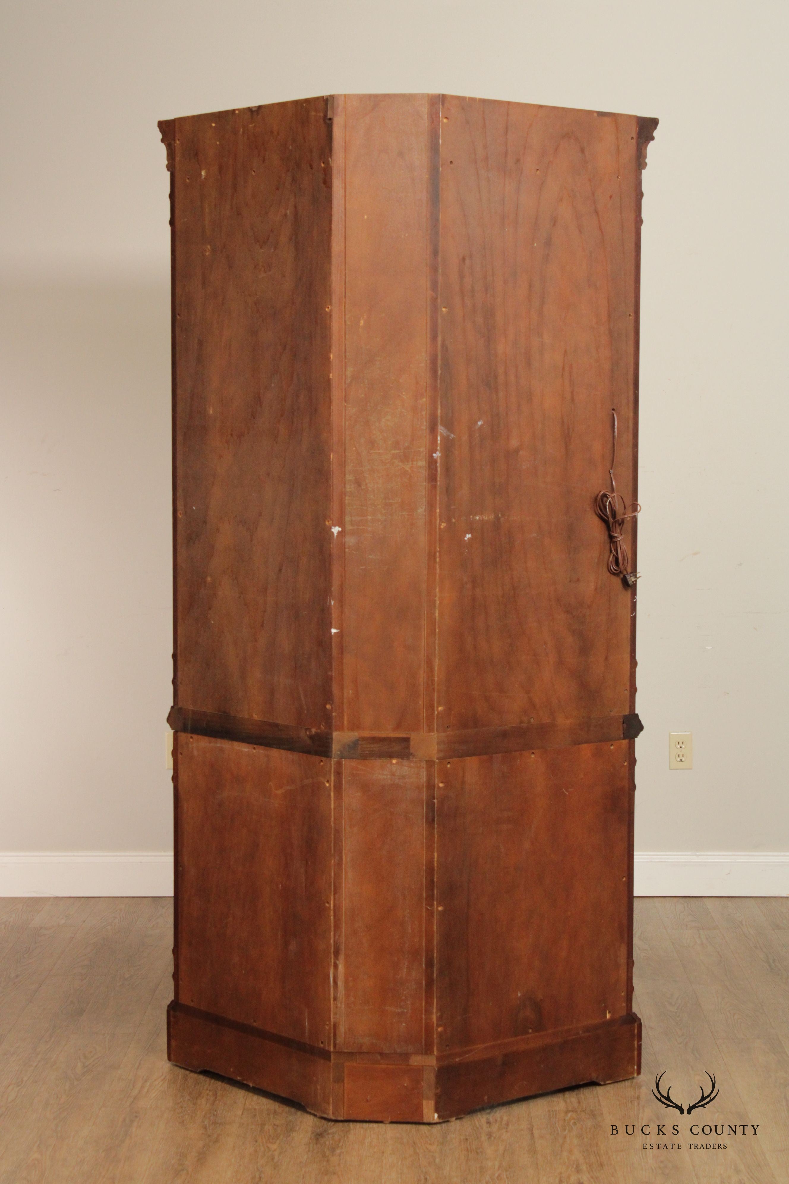 Councill Chippendale Style Mahogany Corner Cabinet