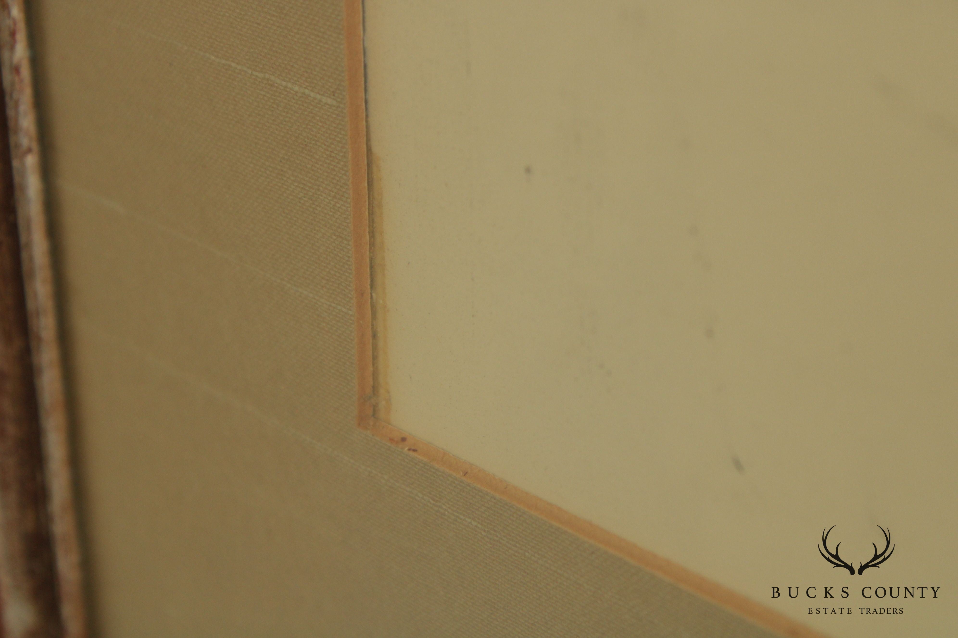 Moshe Gat Modernist Lithograph Old Man & Boy Signed in Pencil # 148/150