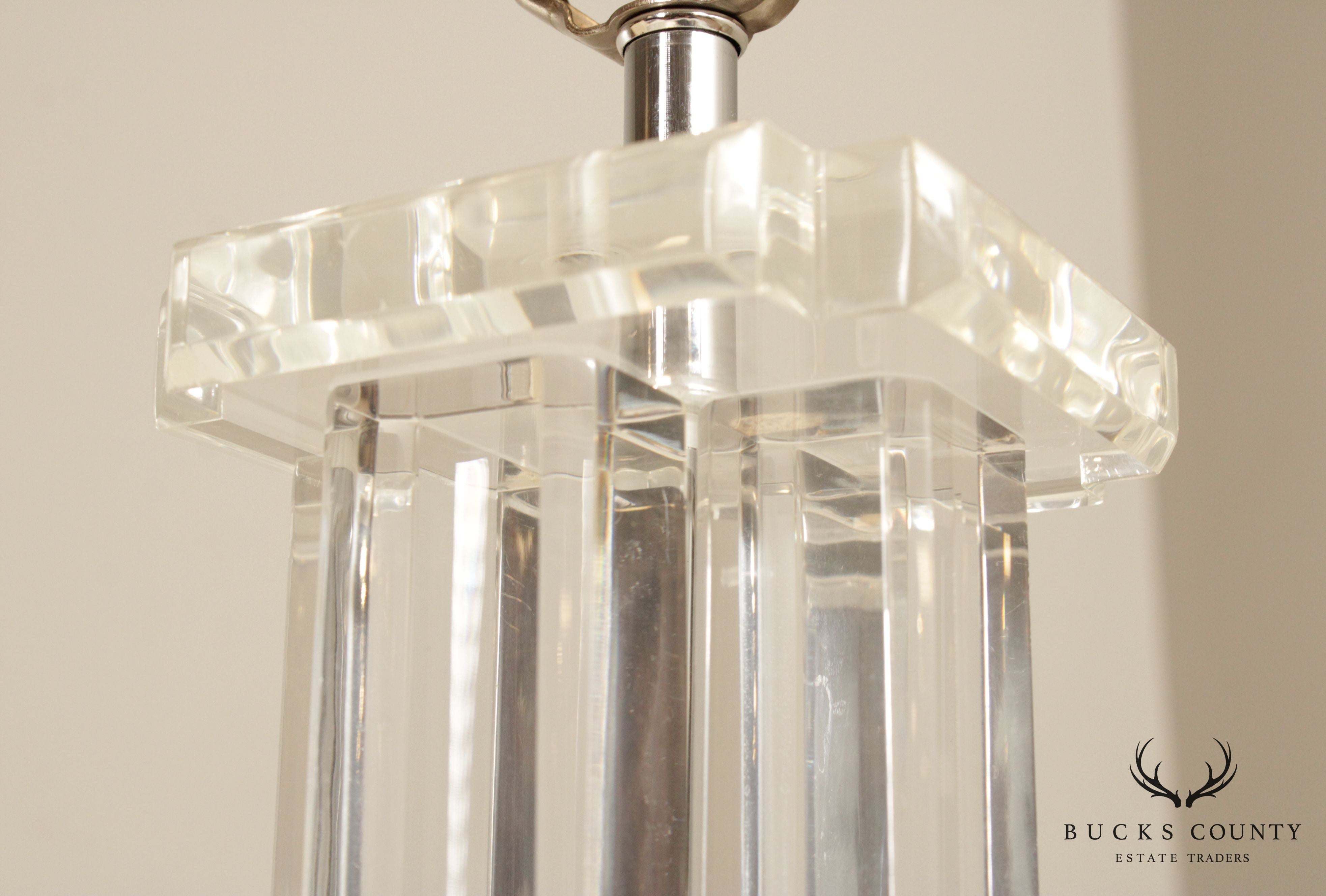 Clearlite by Bauer Vintage Acrylic Table Lamp
