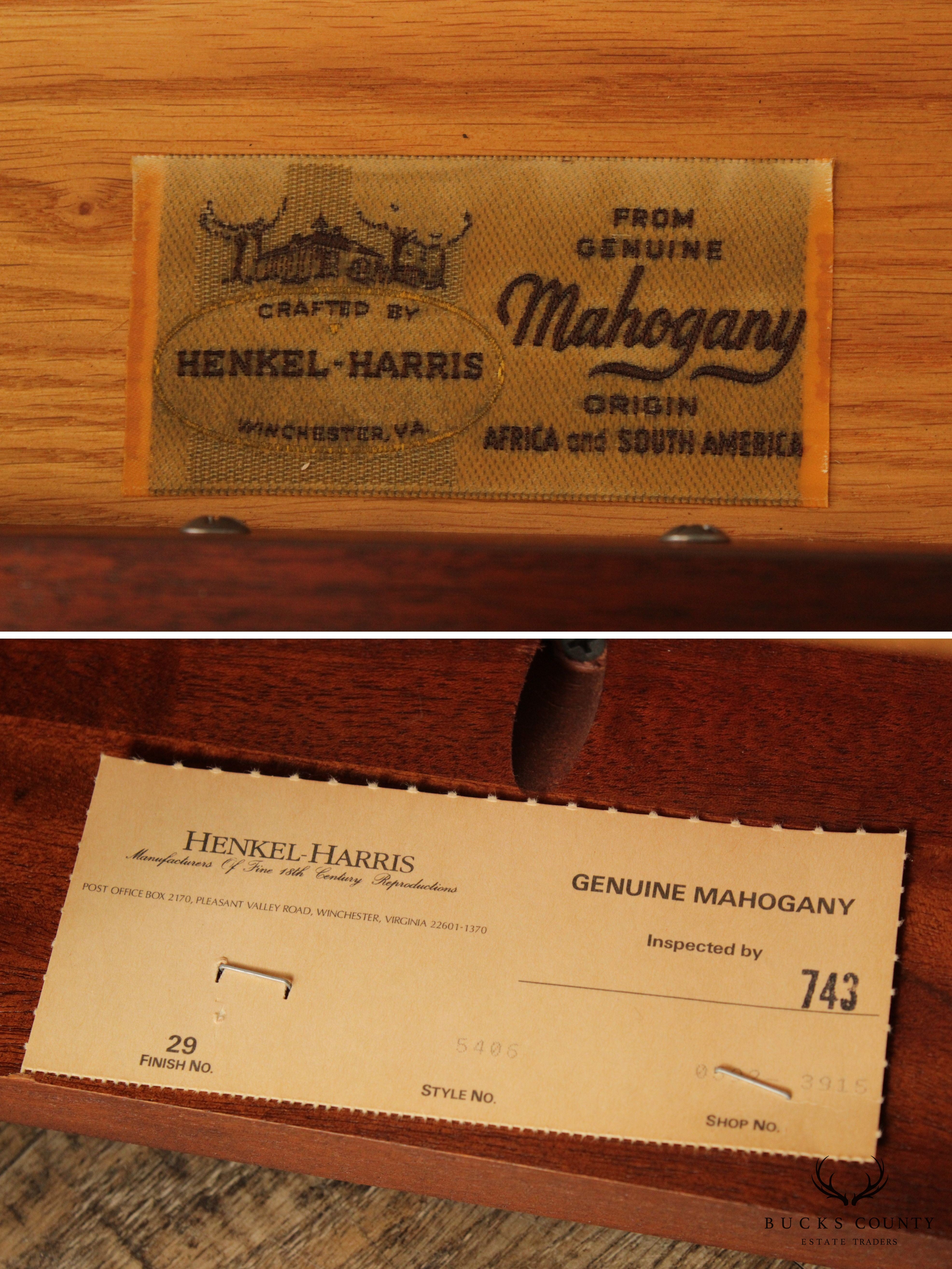 Henkel Harris Mahogany Drop Leaf Pembroke Table (B)