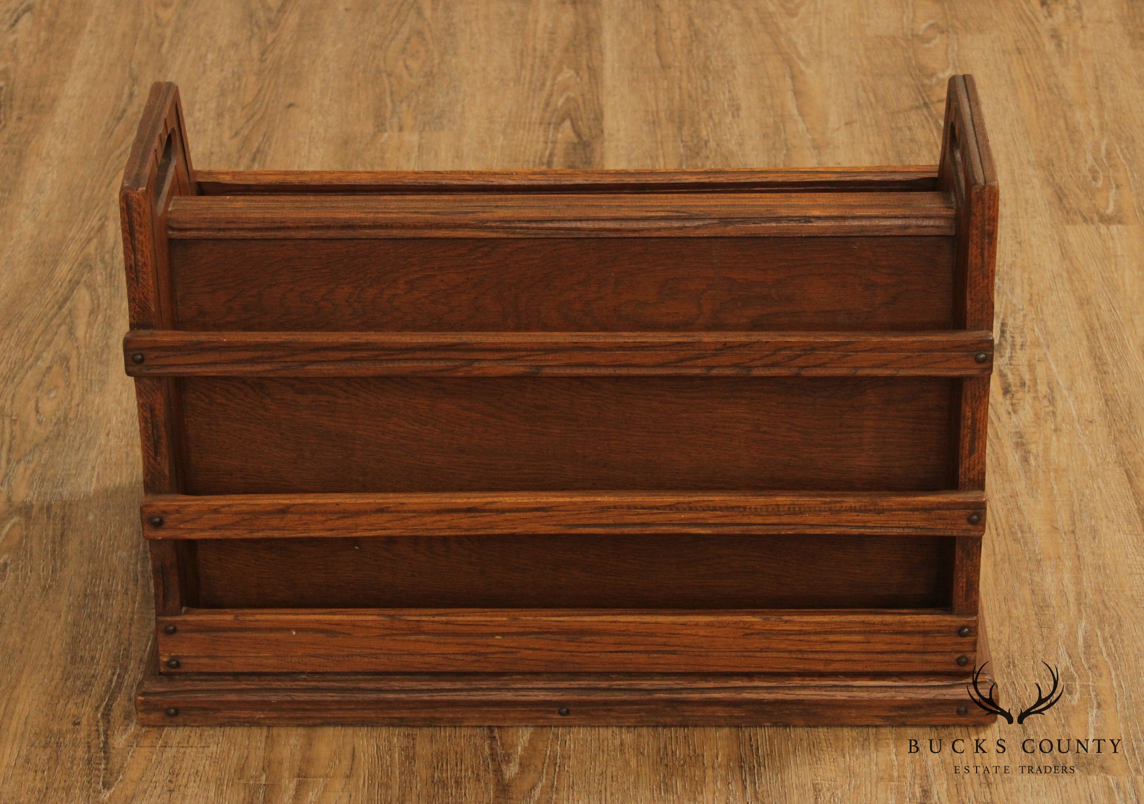 Brandt Ranch Oak Vintage Magazine Stand