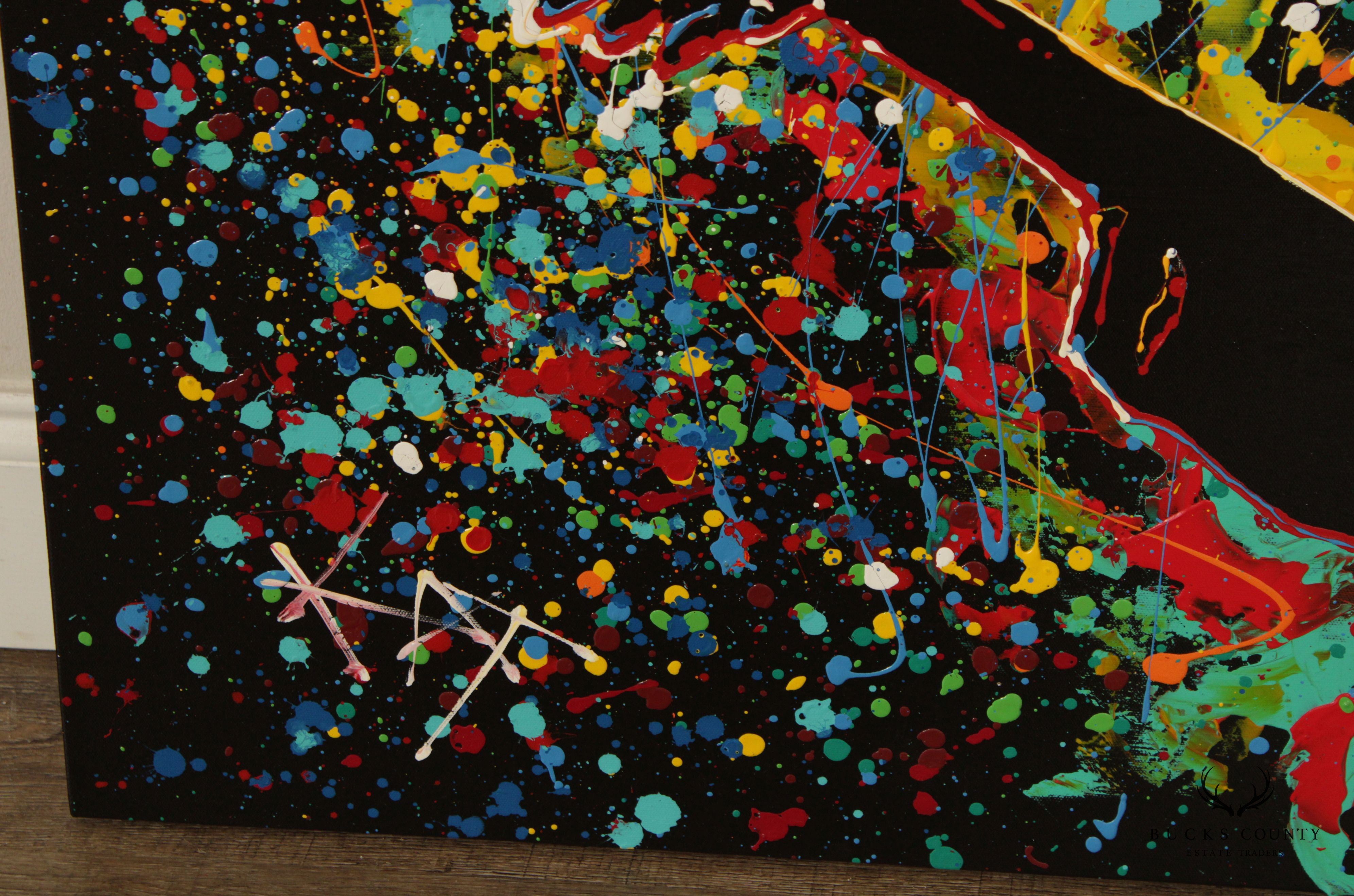 KAT Abstract Pop Art Musician Original Painting