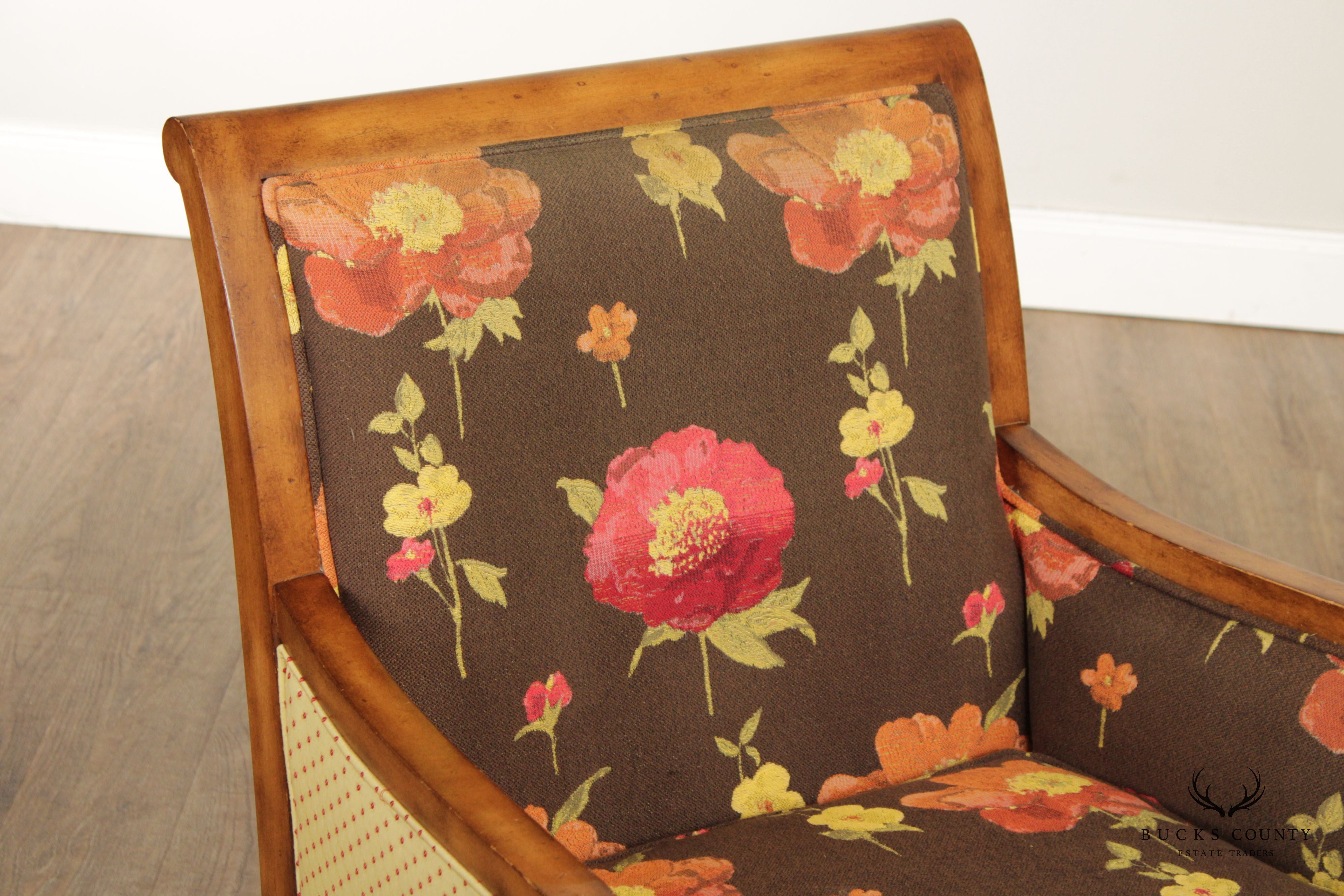 Wesley Hall Pair of Custom Upholstered Lounge Chairs