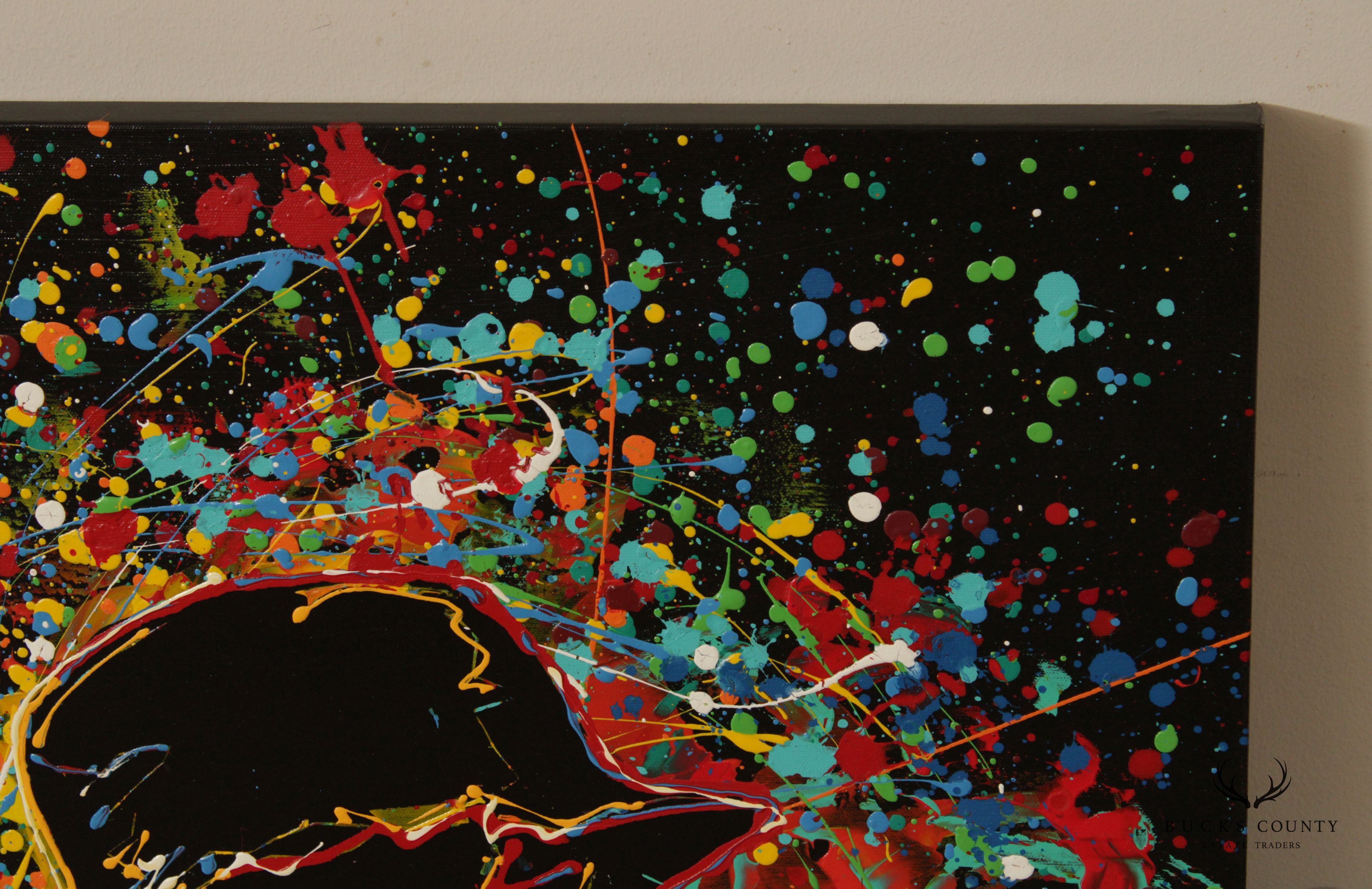 KAT Abstract Pop Art Musician Original Painting