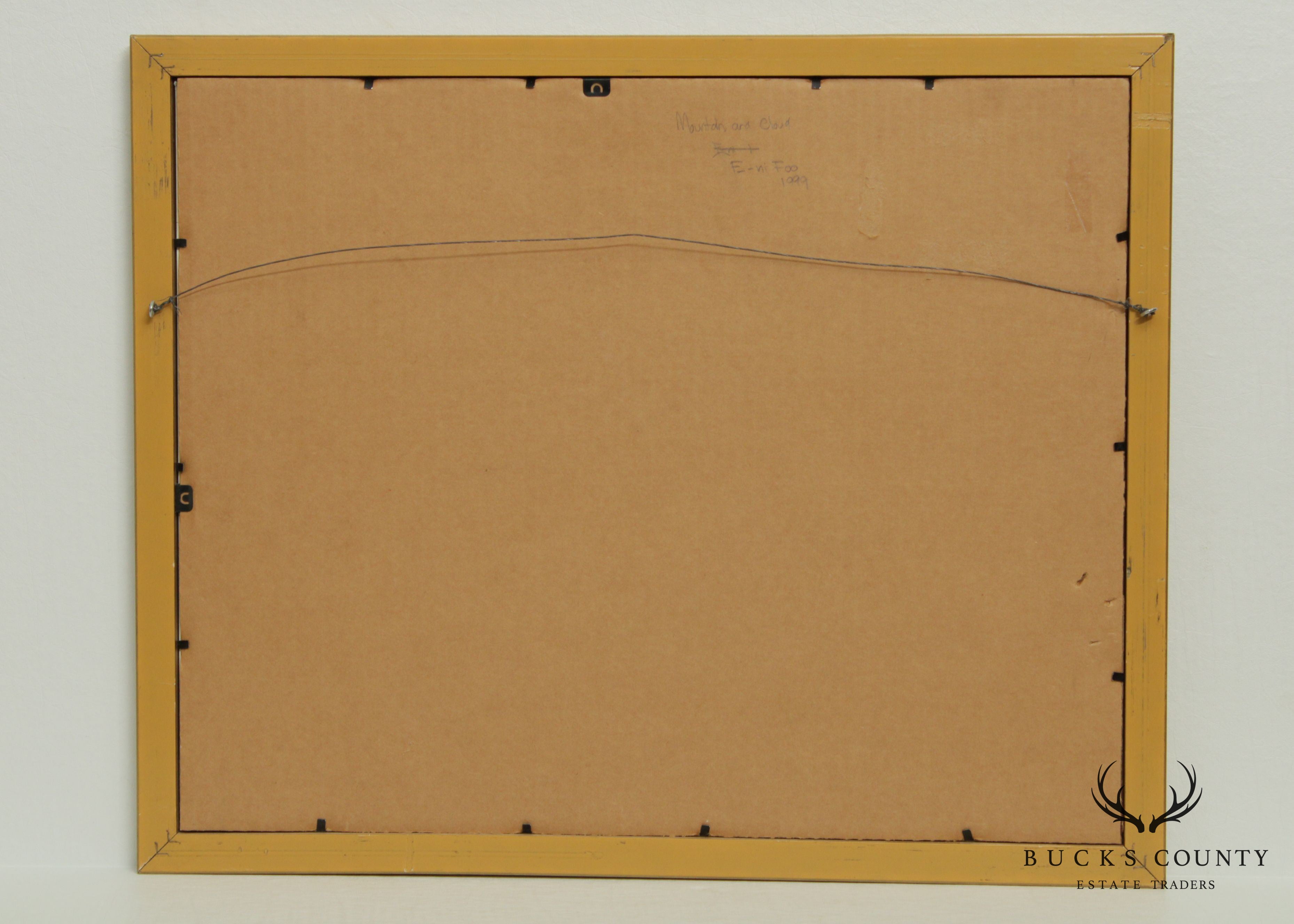 'Mountain and Cloud', Pastel Drawing