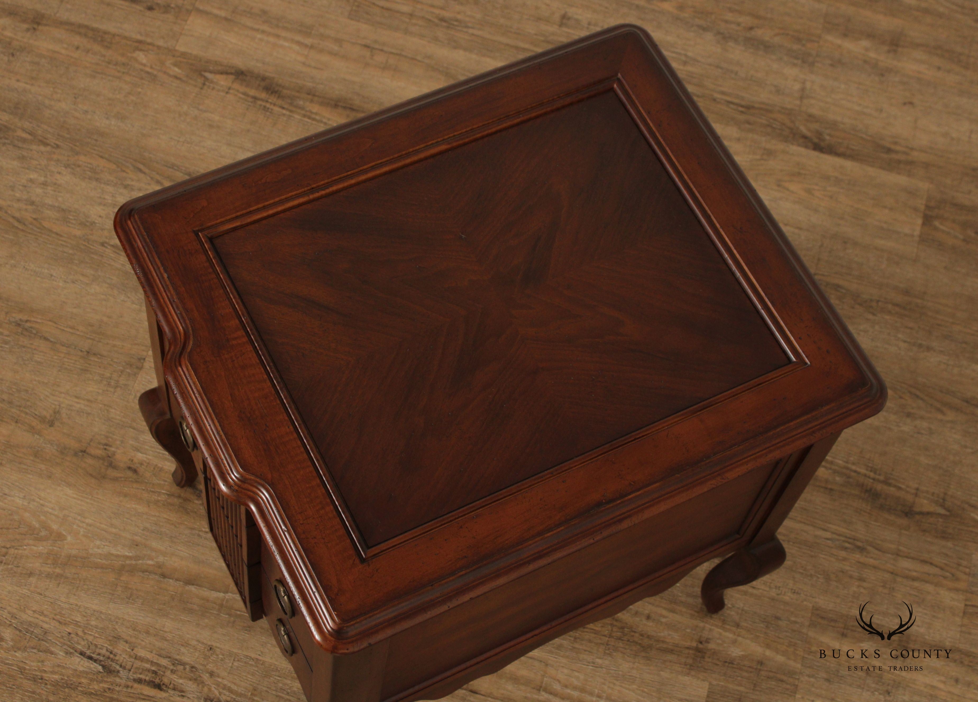 CTH Sherrill Occasional French Style Three Drawer Side Table