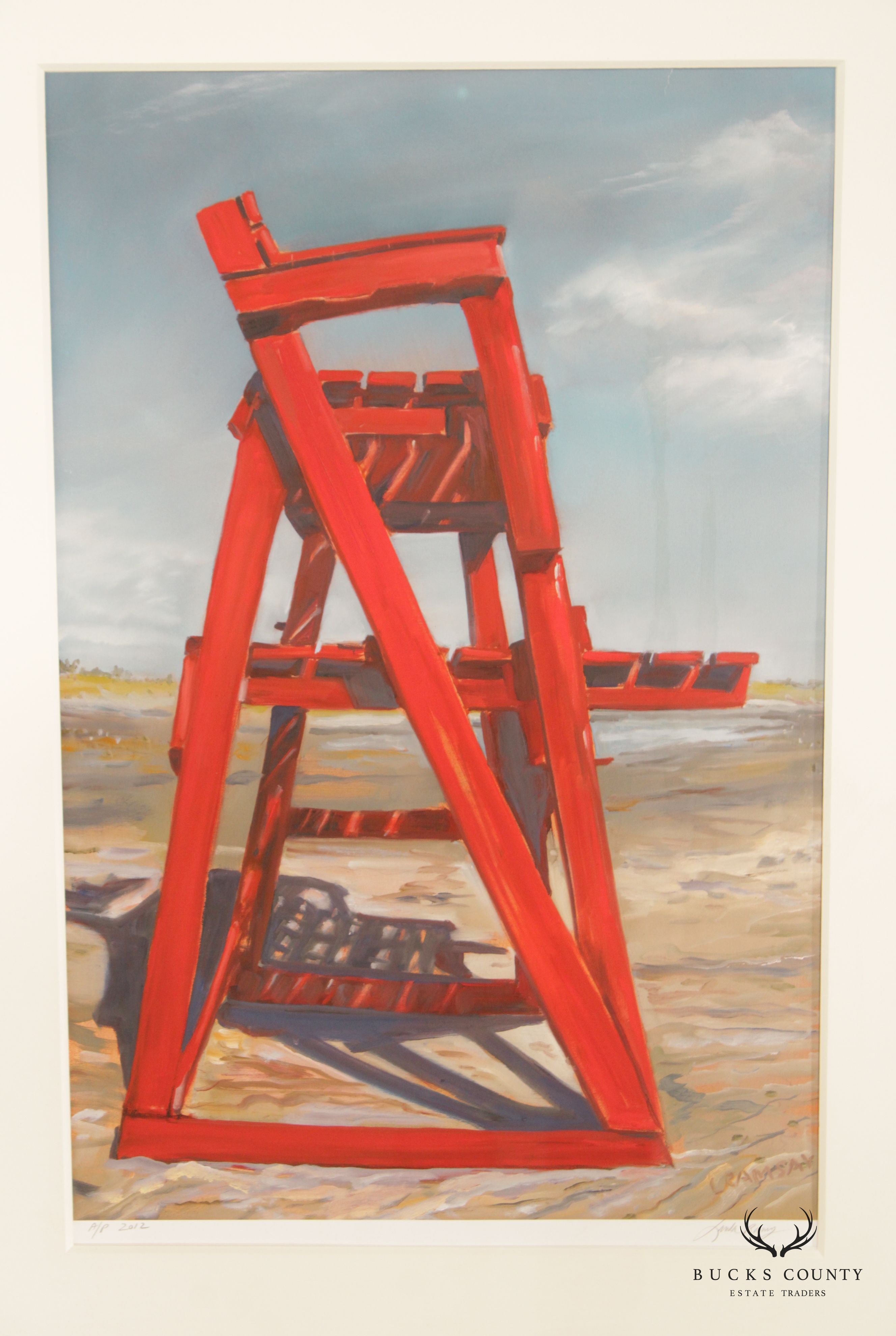 Linda Ramsay 'Guard Stand' Original Artist's Proof Print