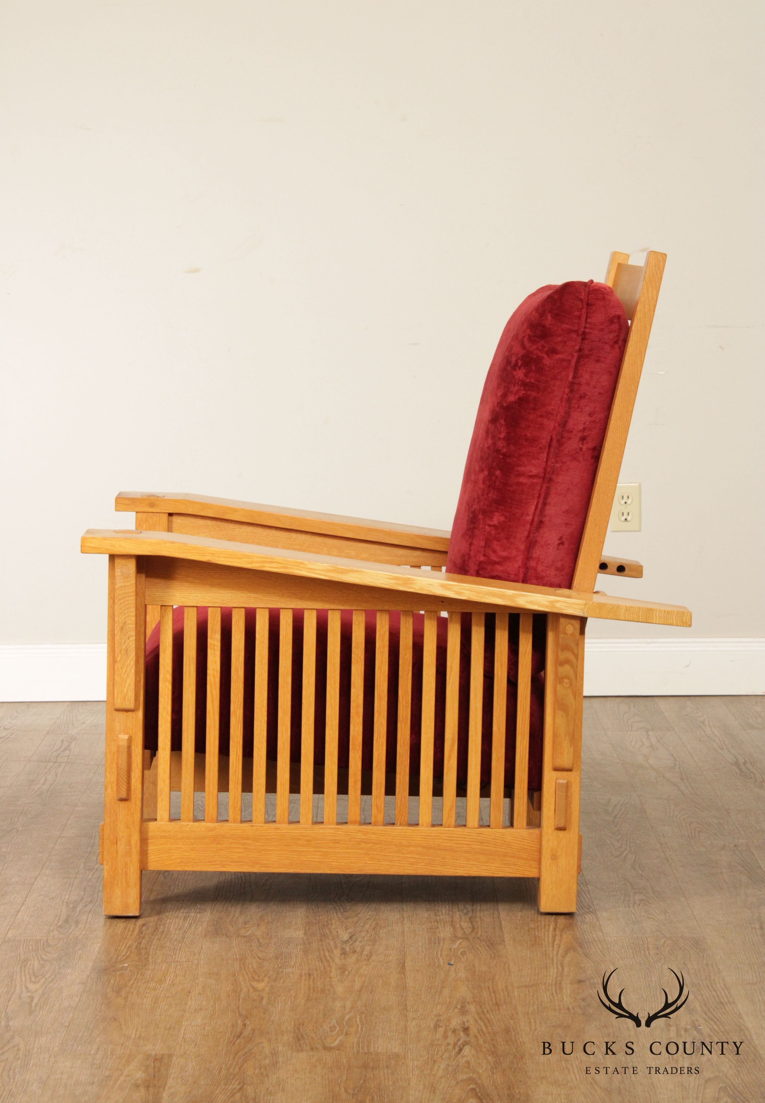 Stickley Mission Collection Natural Oak Morris Chair