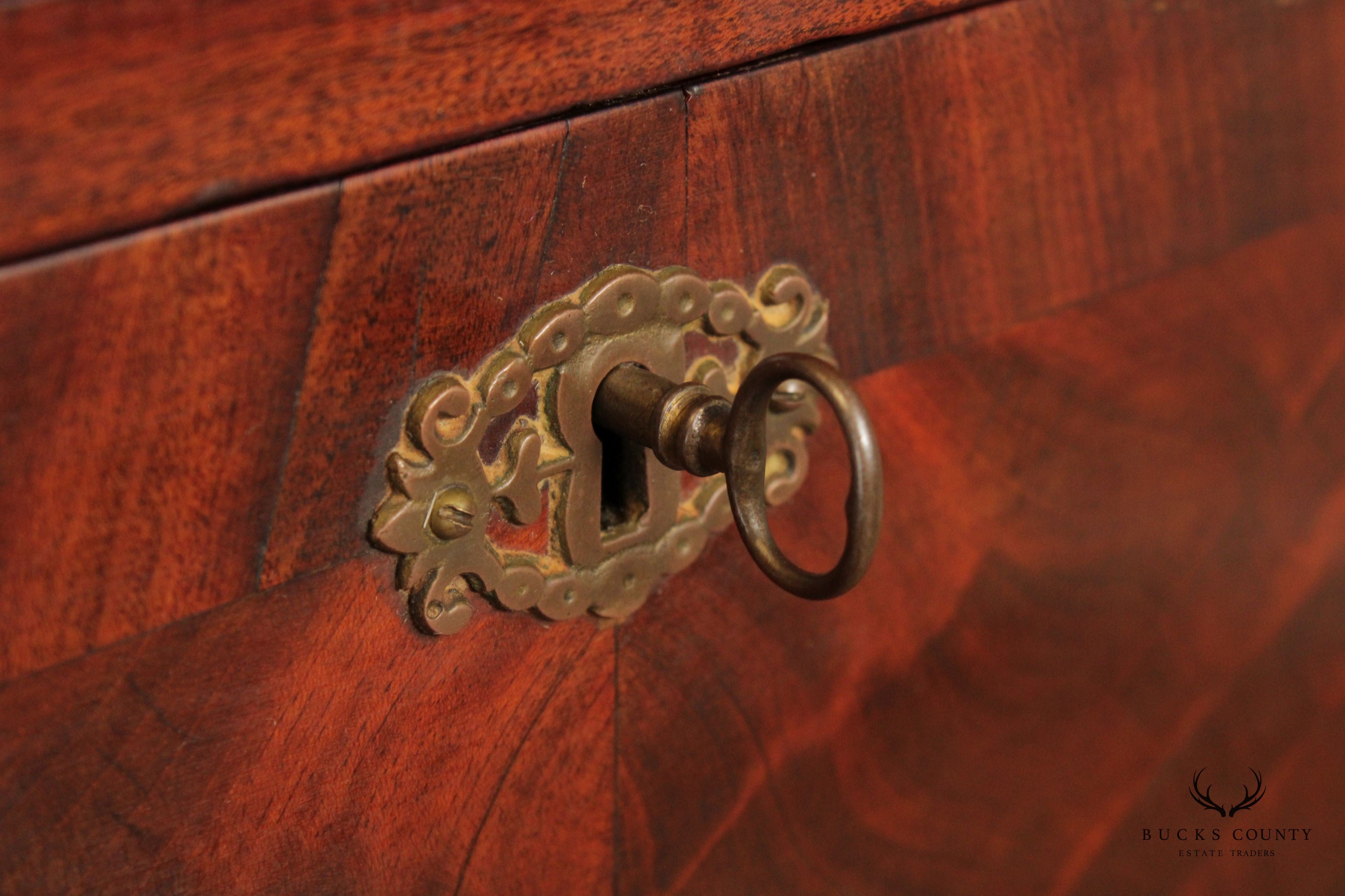 Antique 19th C. American Classical Flame Mahogany Cabinet