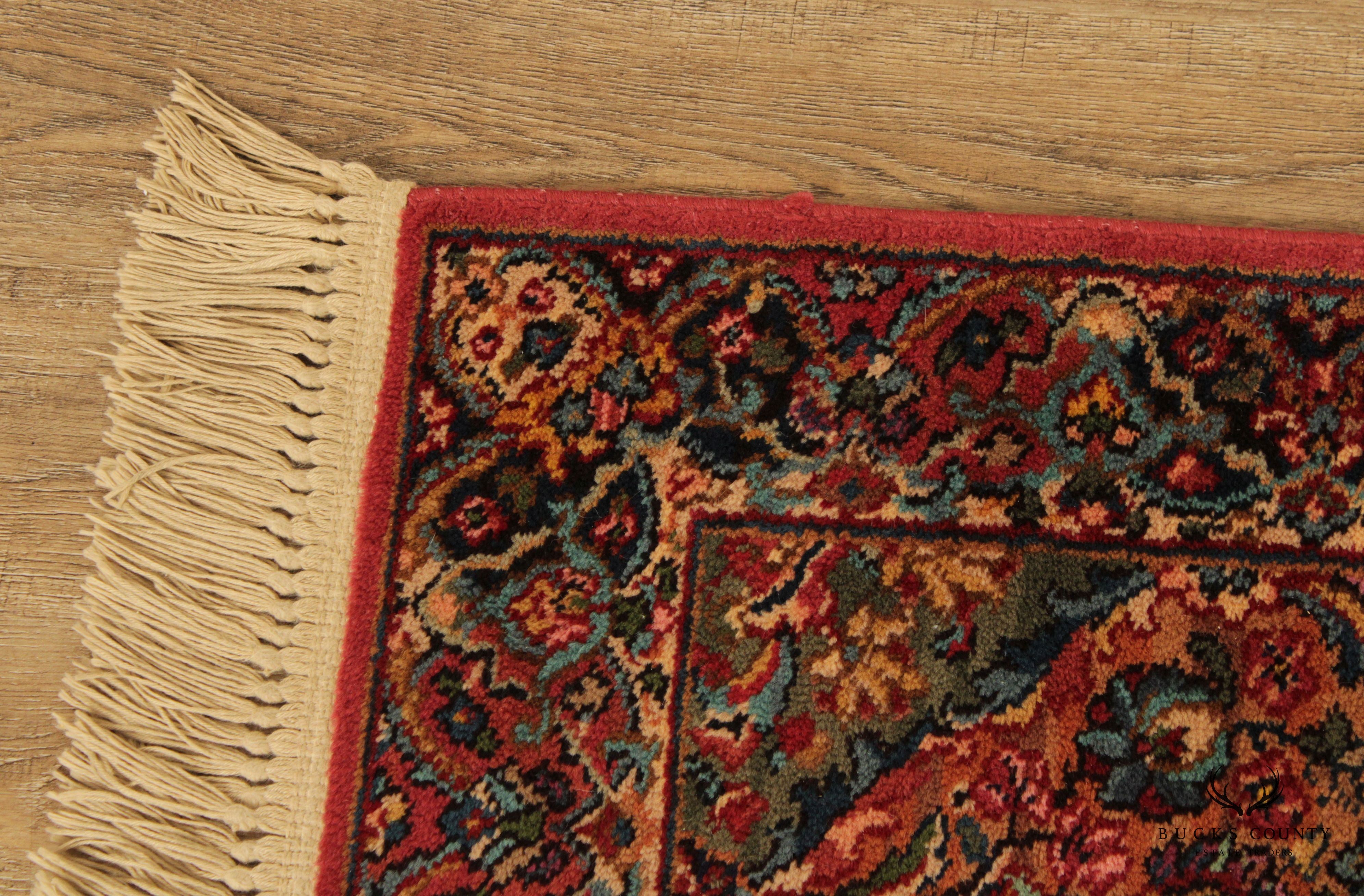 Karastan Vintage Multicolor Panel Kirman Wool Area Rug