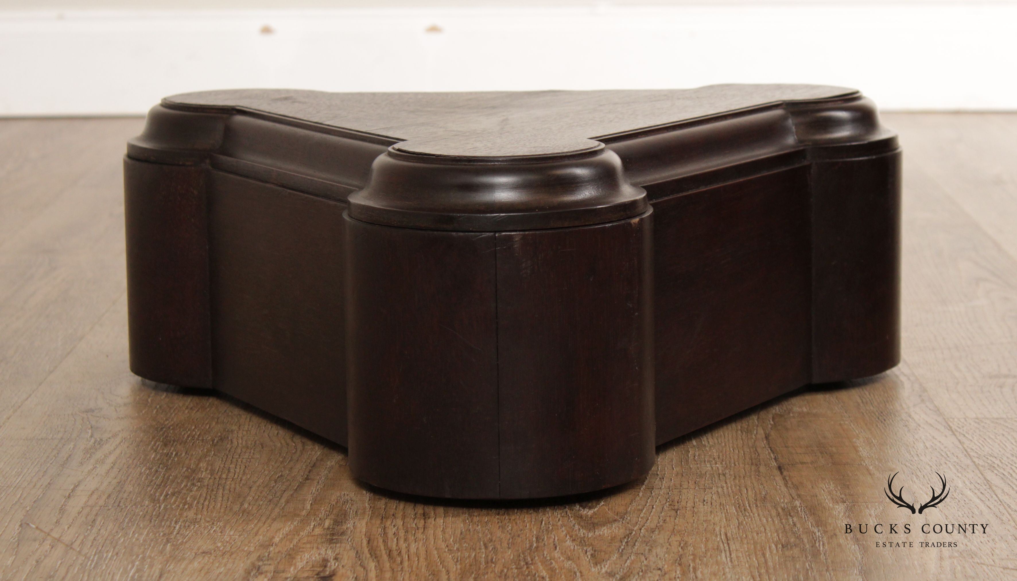 Victorian Antique Pair Walnut Torchiere Pedestal Bases