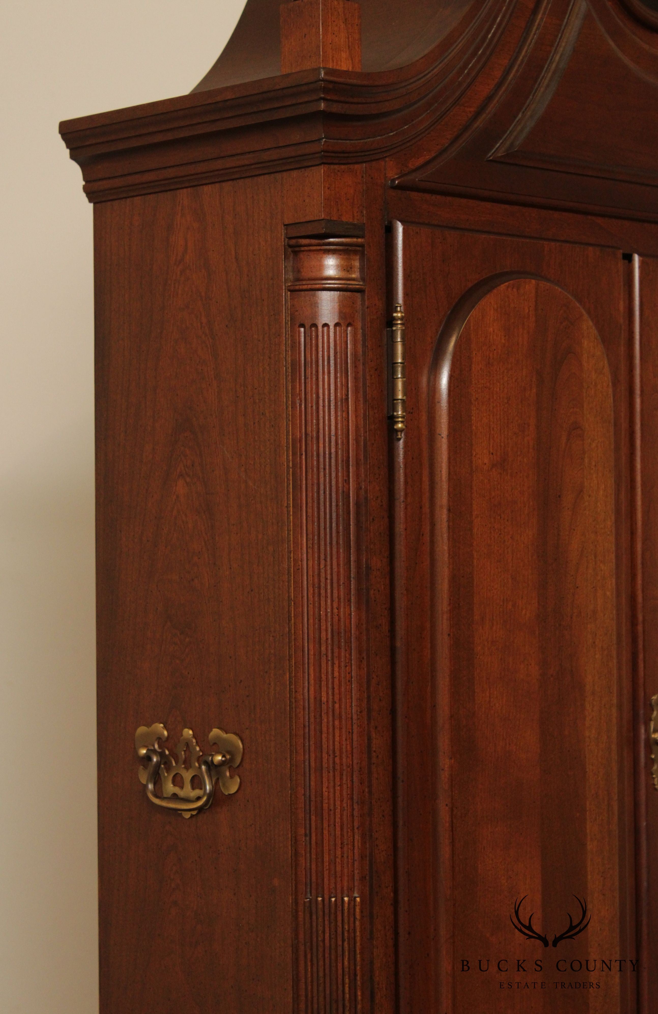 Maddox Chippendale Style Block Front Cherry Secretary Desk