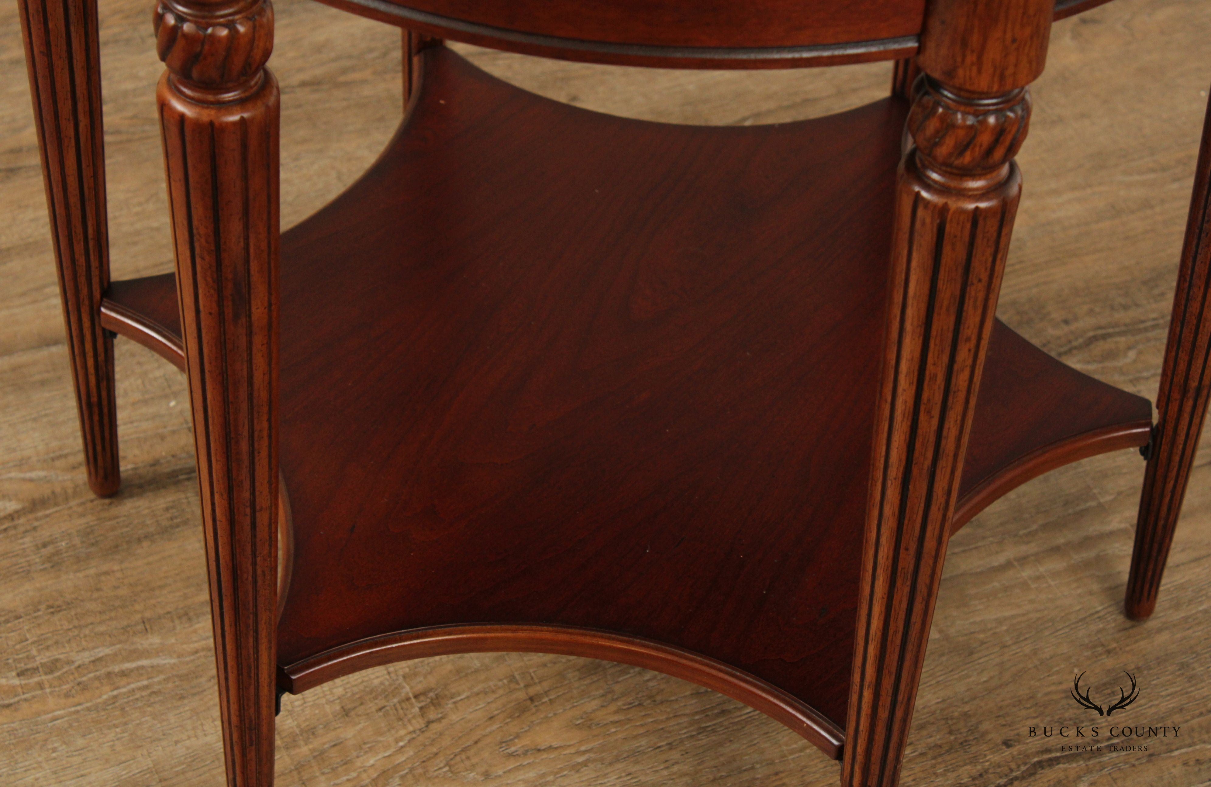Butler 'Bainbridge' Inlaid Two-Tier Side Table