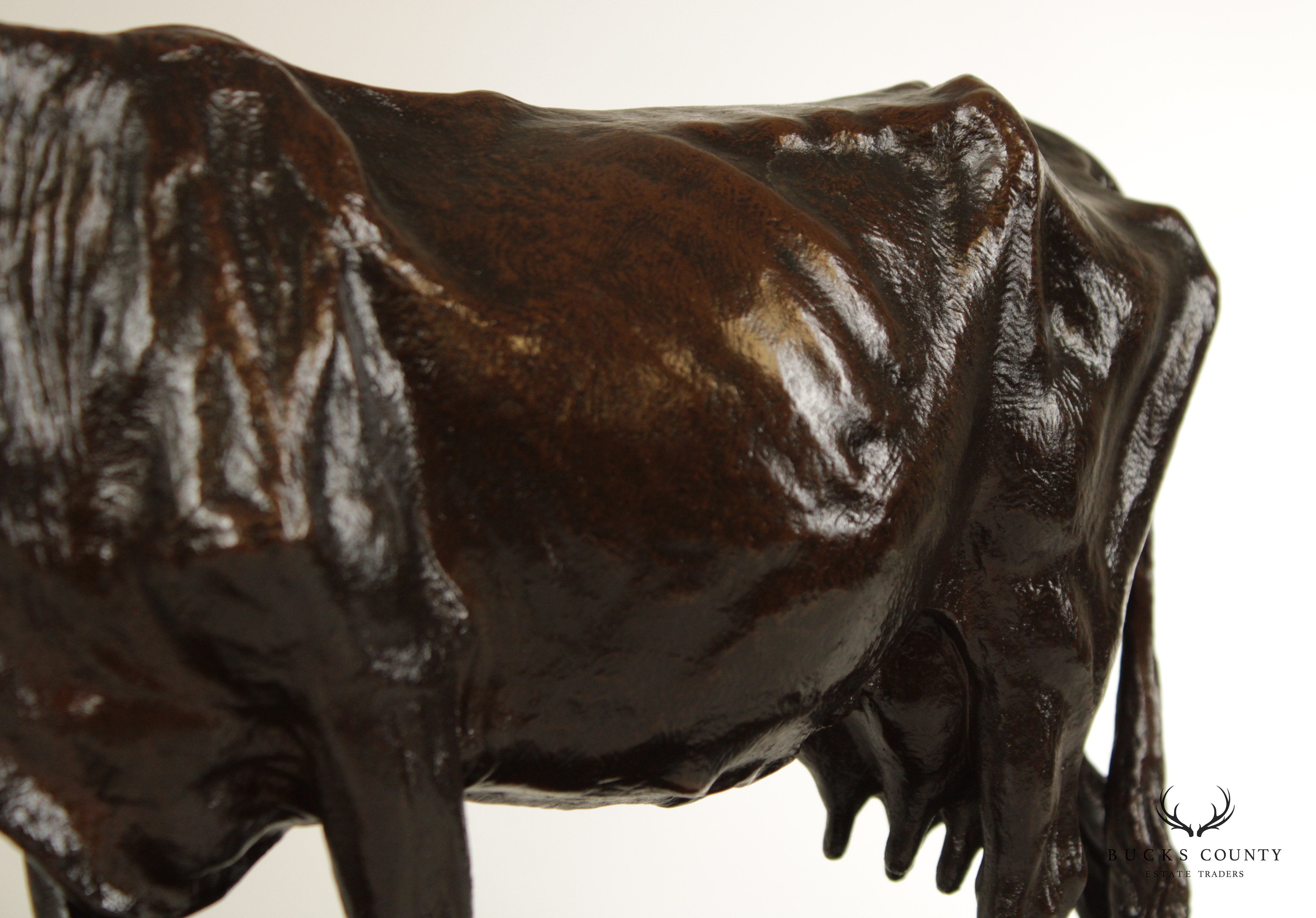 Early 20th C. American Bronze Cattle Sculpture