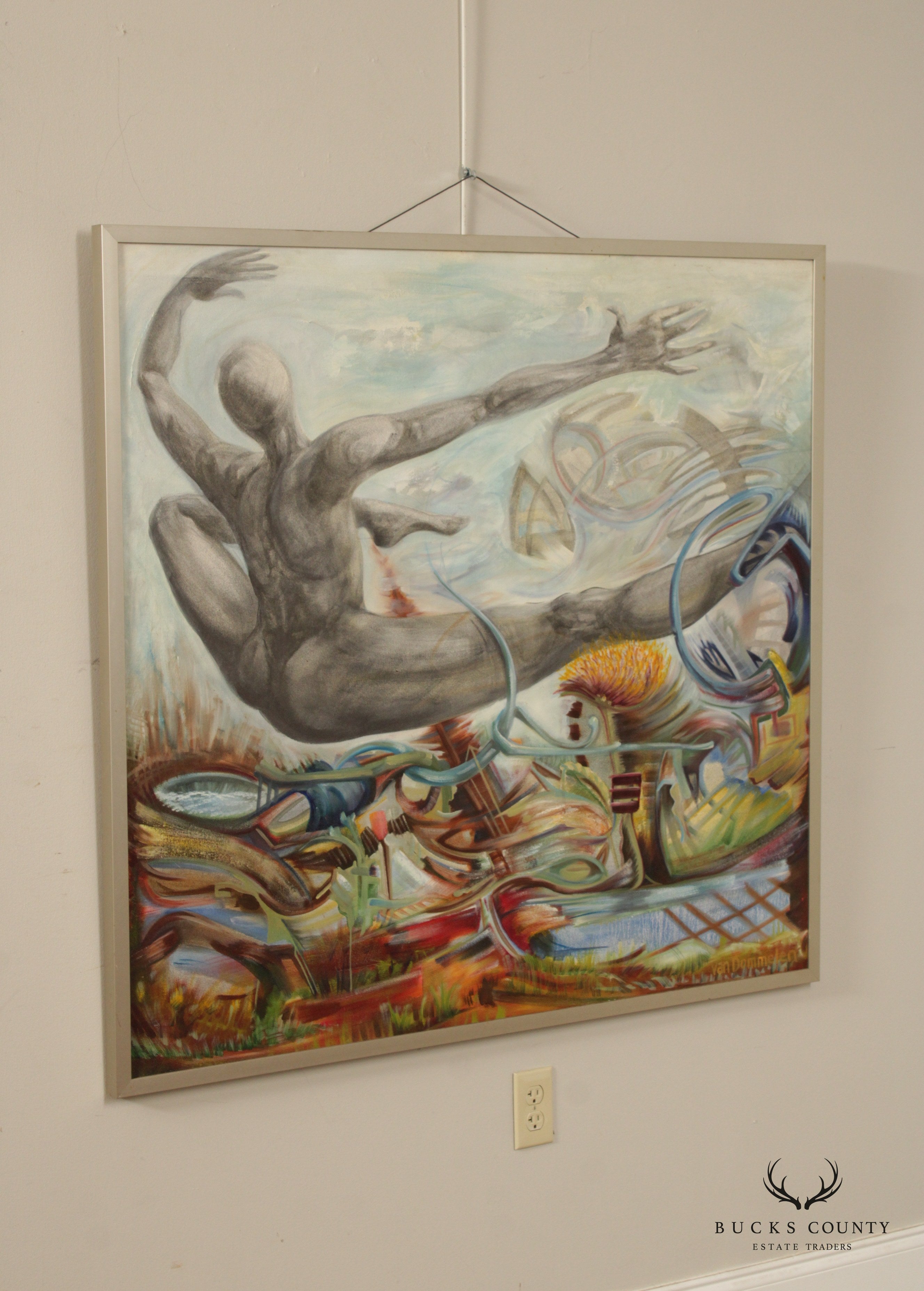 Contemporary Figural Oil Painting by Annelies Van Dommelen