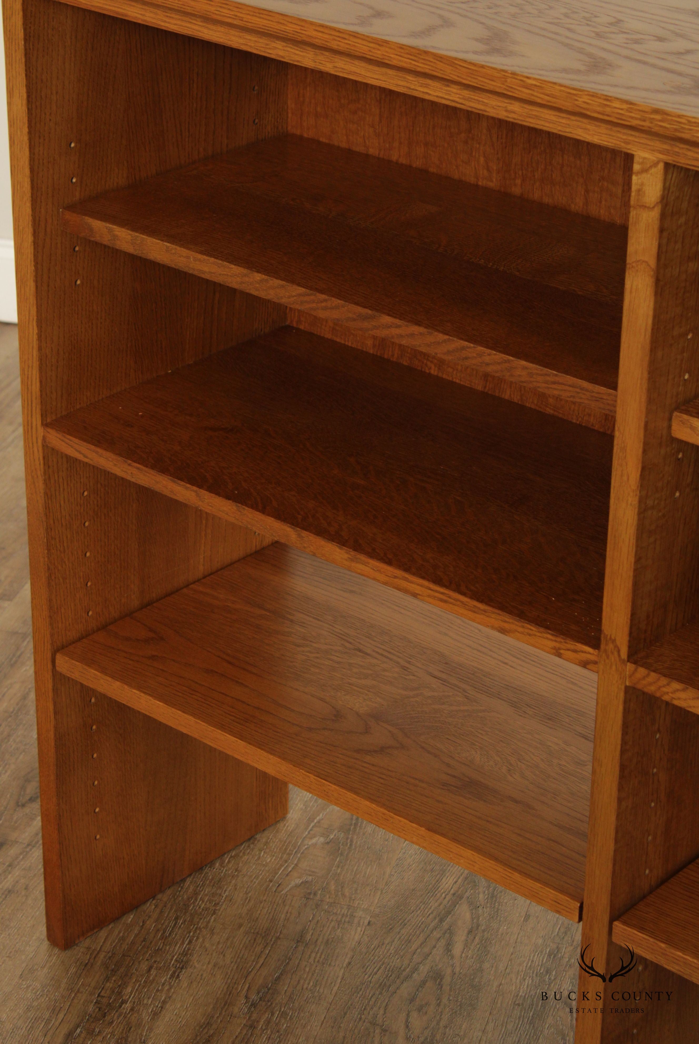 Stickley Mission Collection Oak Bookcase Hutch Top