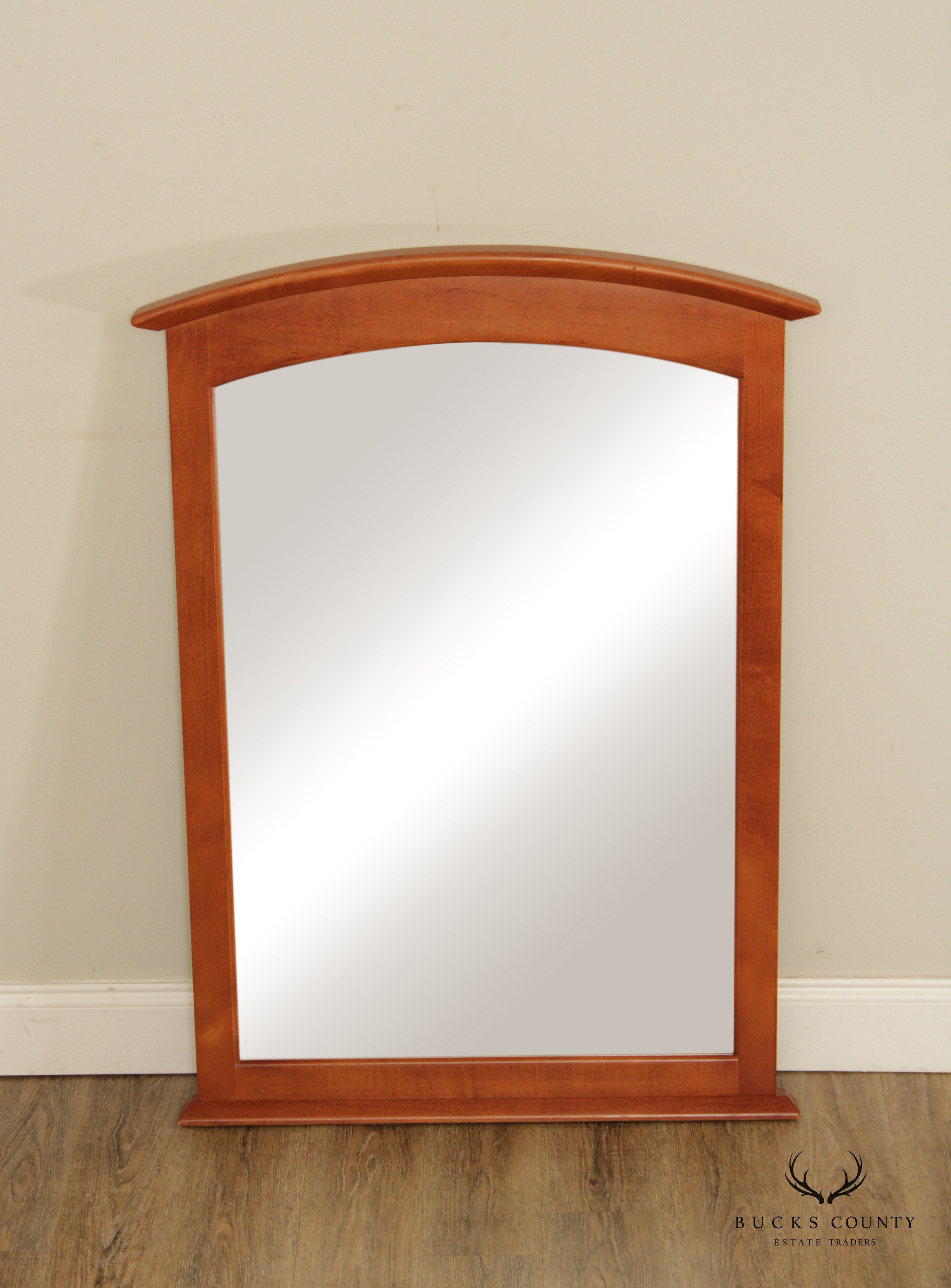 Thomasville 'Impressions' Cherry Arts & Crafts Style Wall Mirror