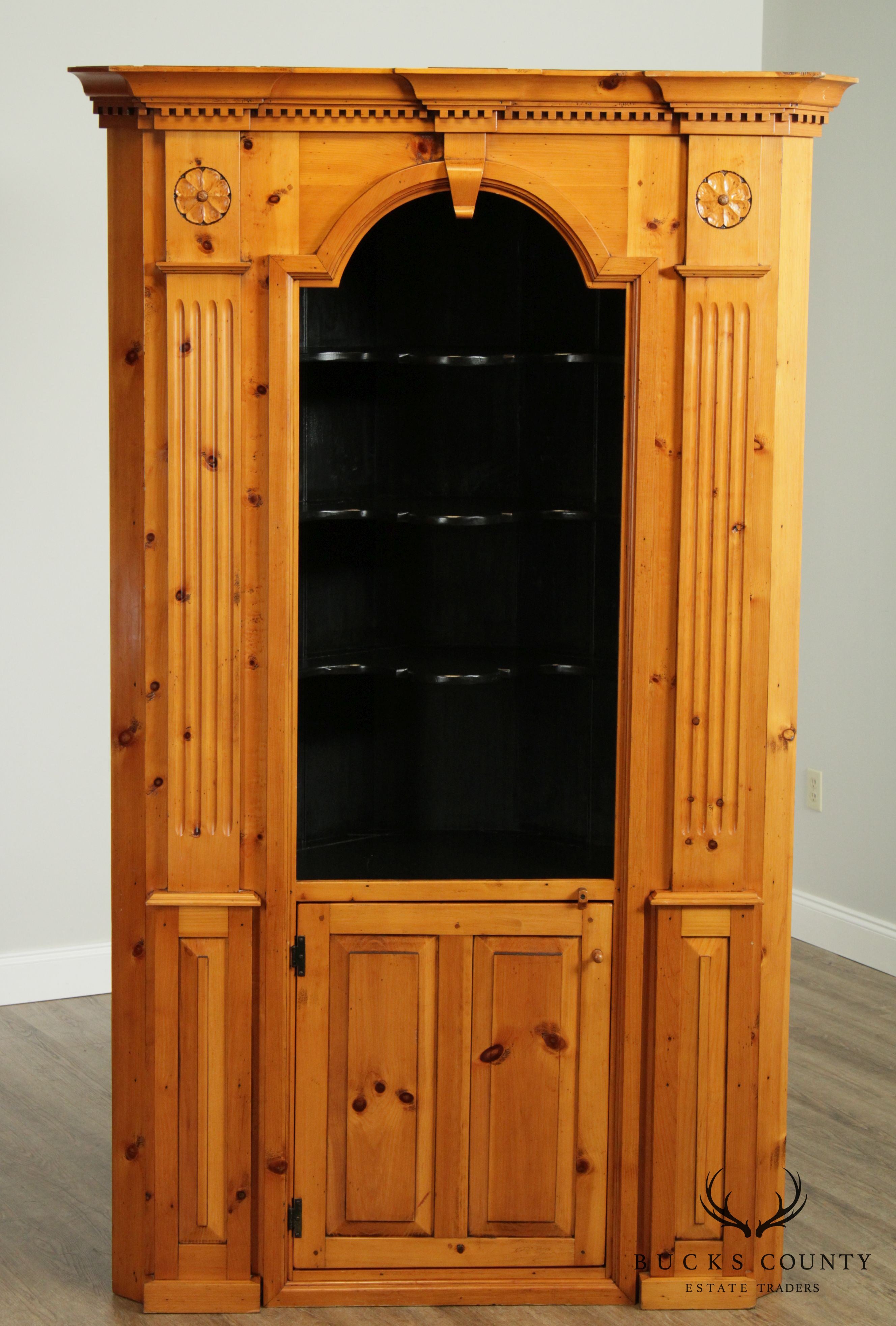 Stephen Von Hohen Bucks Country Collection Custom Pine Corner Cabinet