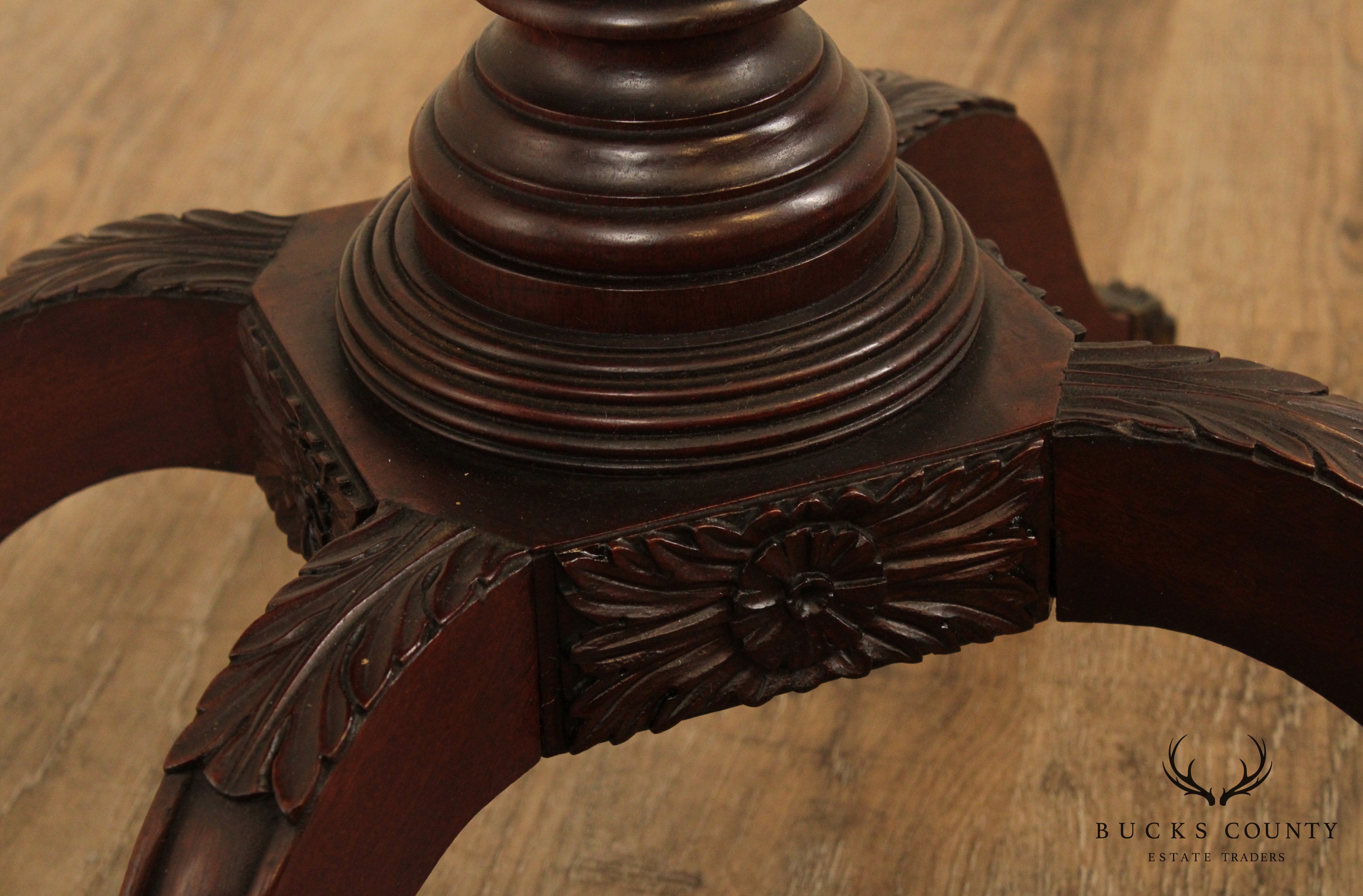 Antique American Federal Period Mahogany Philadelphia Marble Top Work Table
