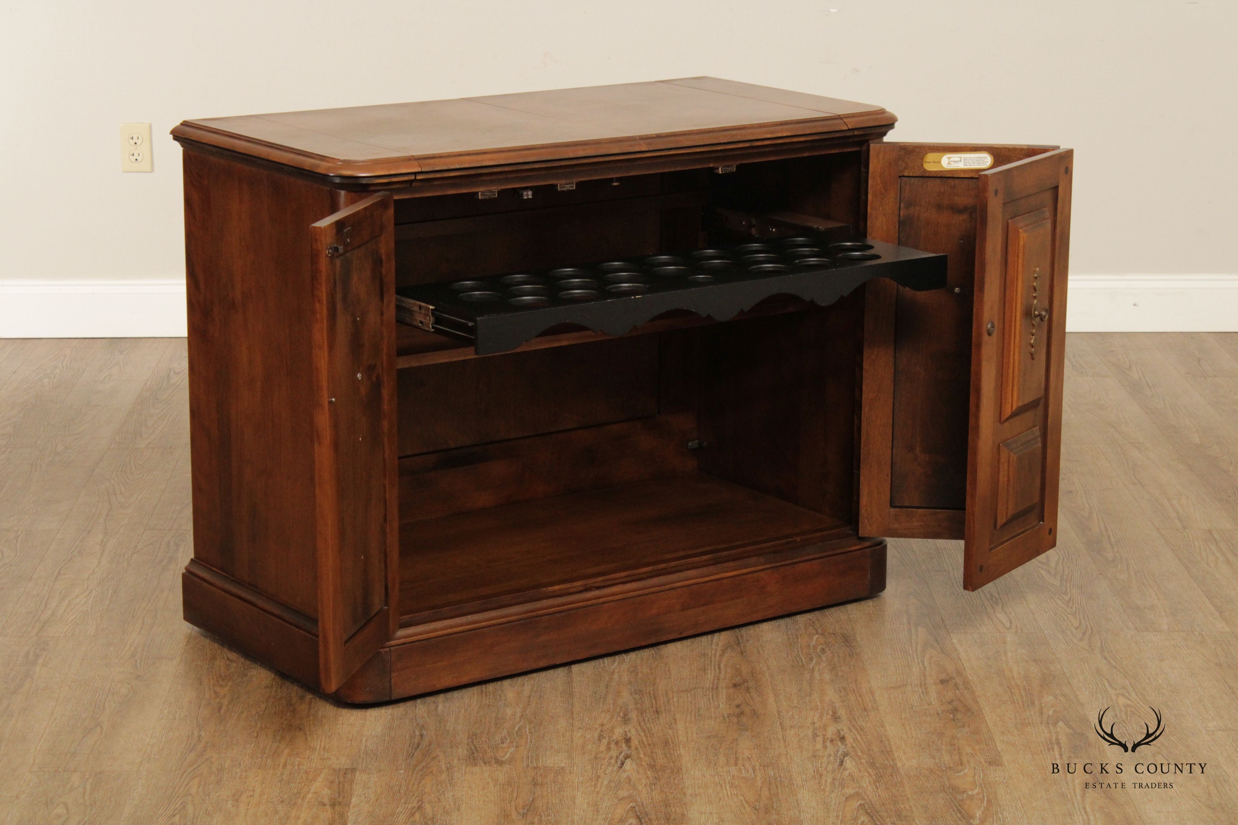 Temple Stuart Vintage Maple Flip-Top Server Bar