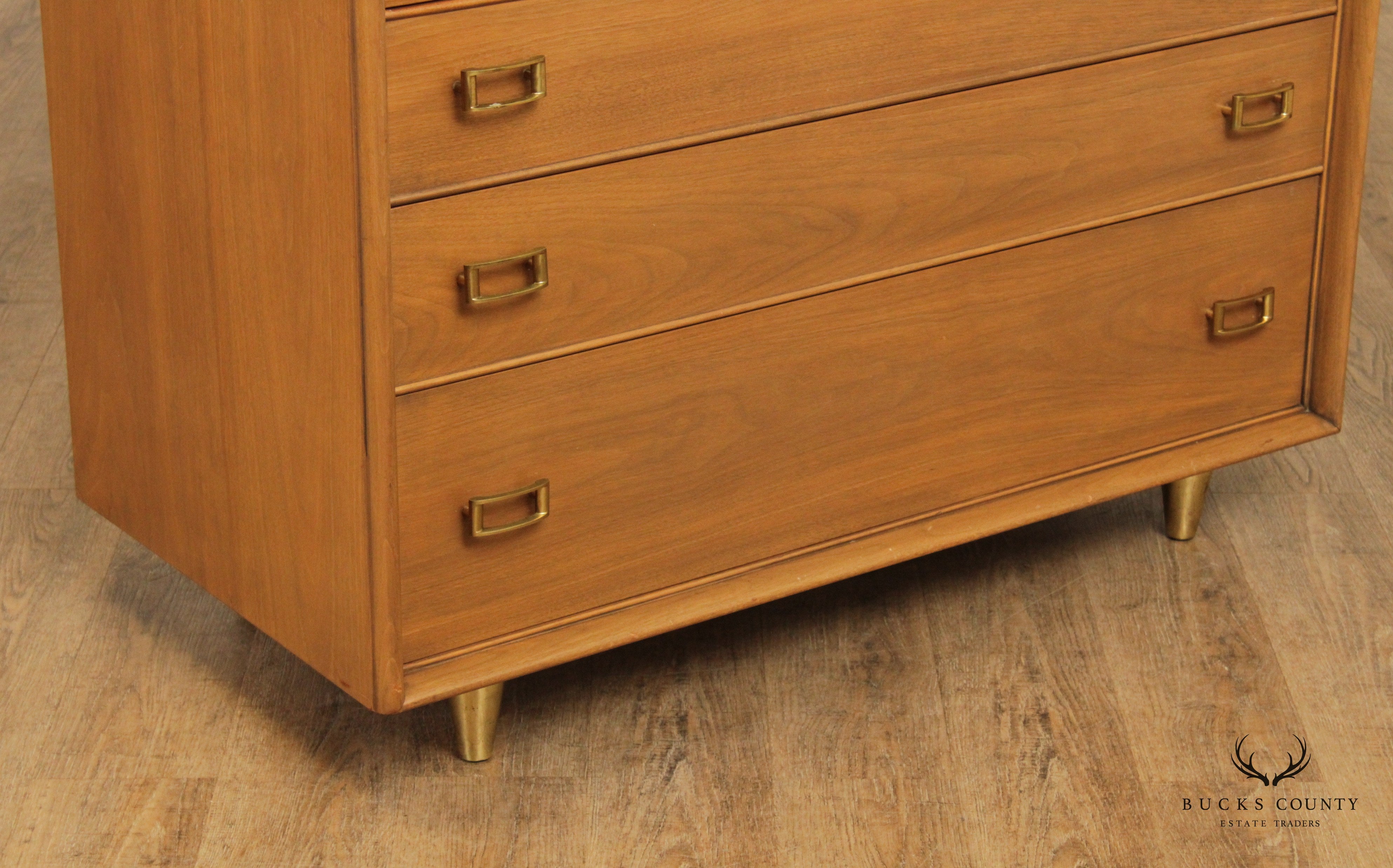 Johnson Furniture Paul Frankl Mid Century Modern High Chest