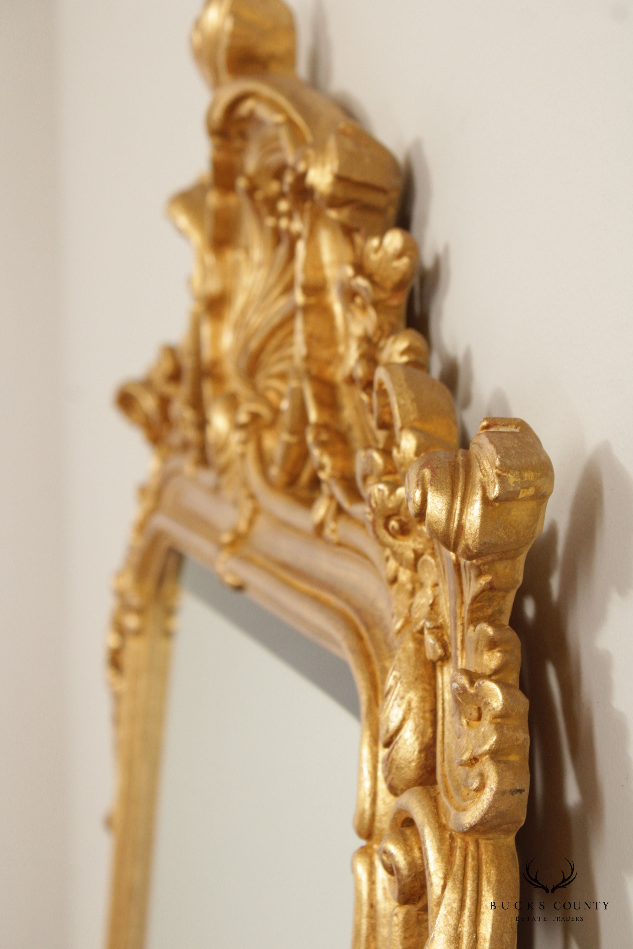 Italian Rococo Style Giltwood Wall Mirror