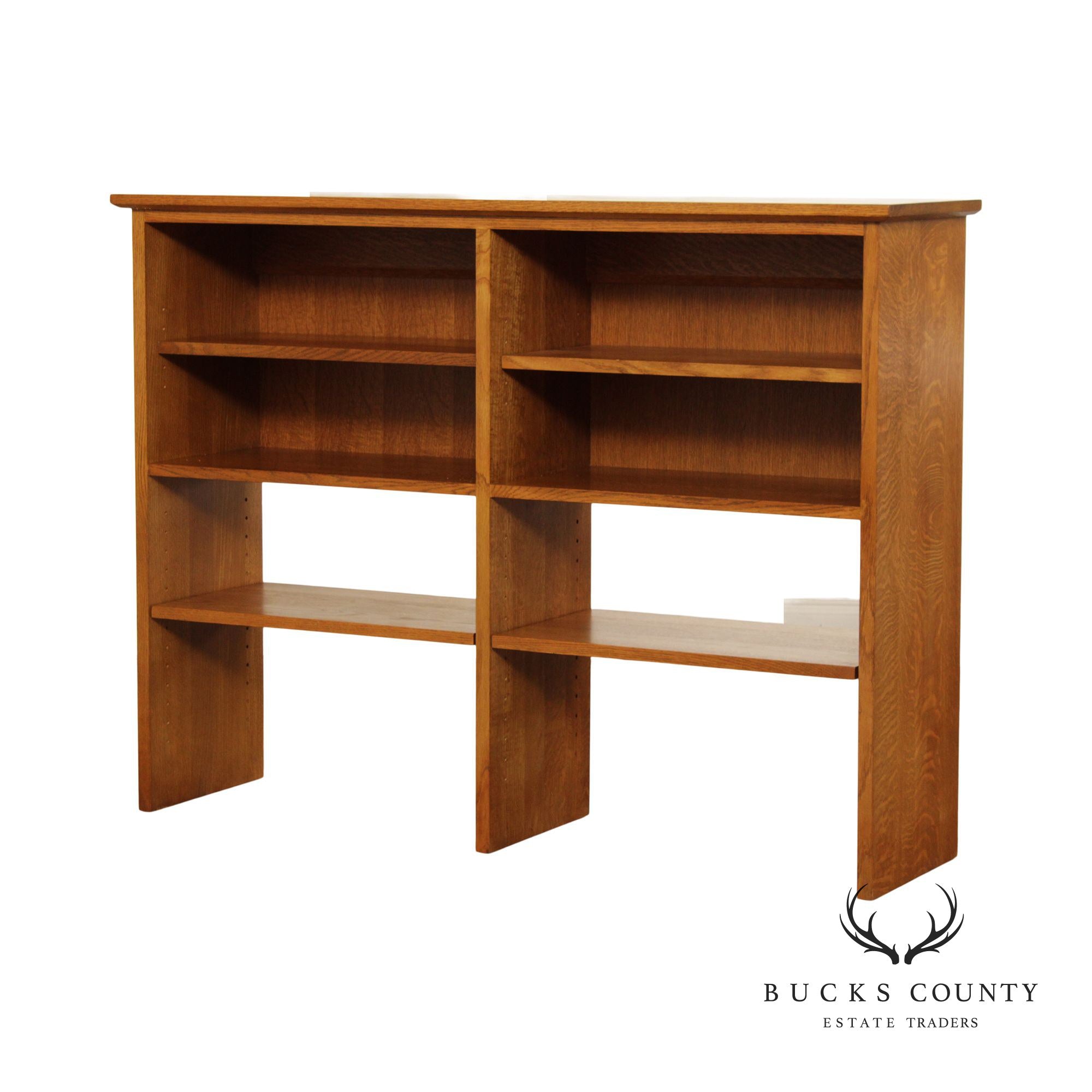 Stickley Mission Collection Oak Bookcase Hutch Top