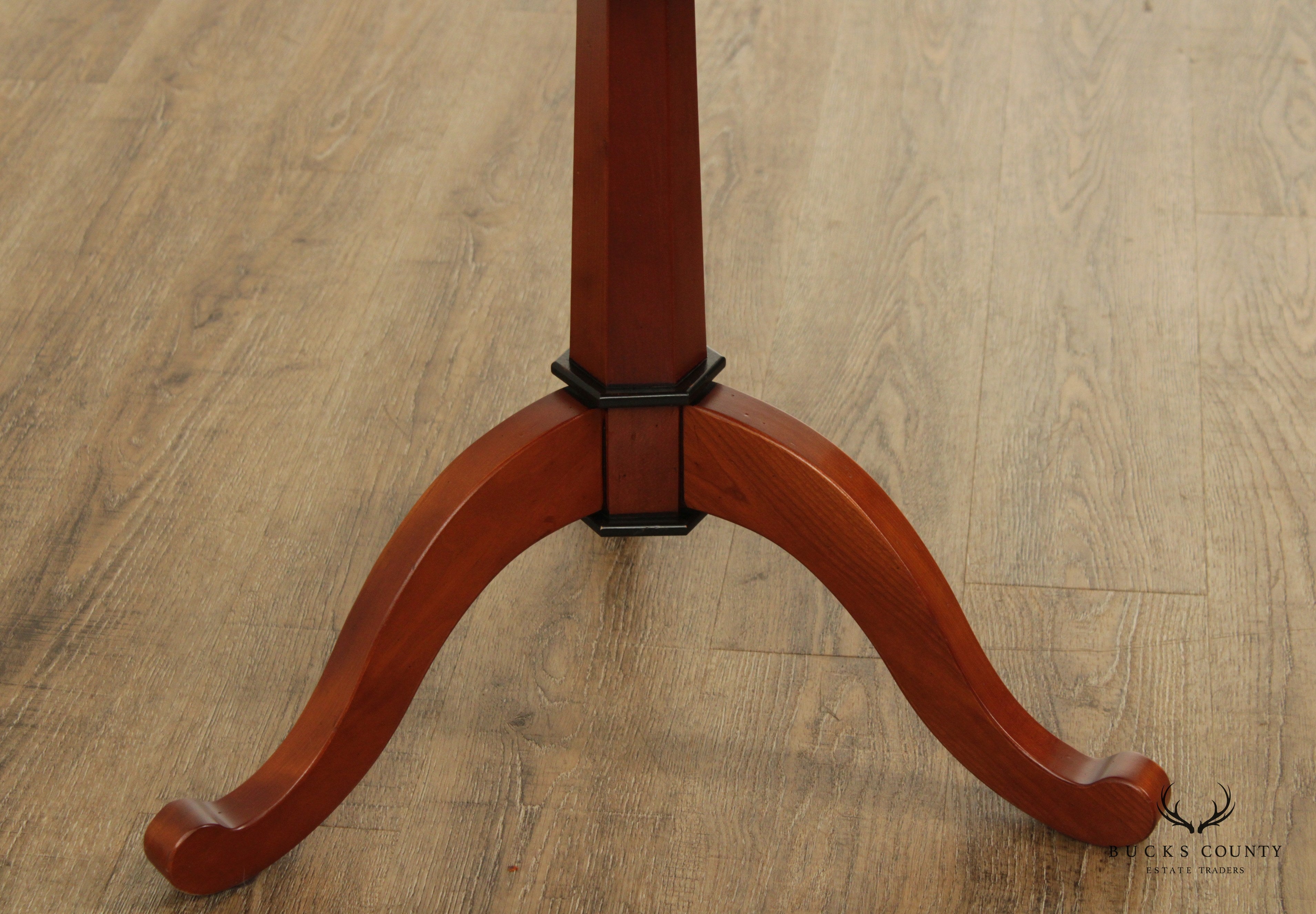Grange French Inlaid Cherry Octagon Top Side Table