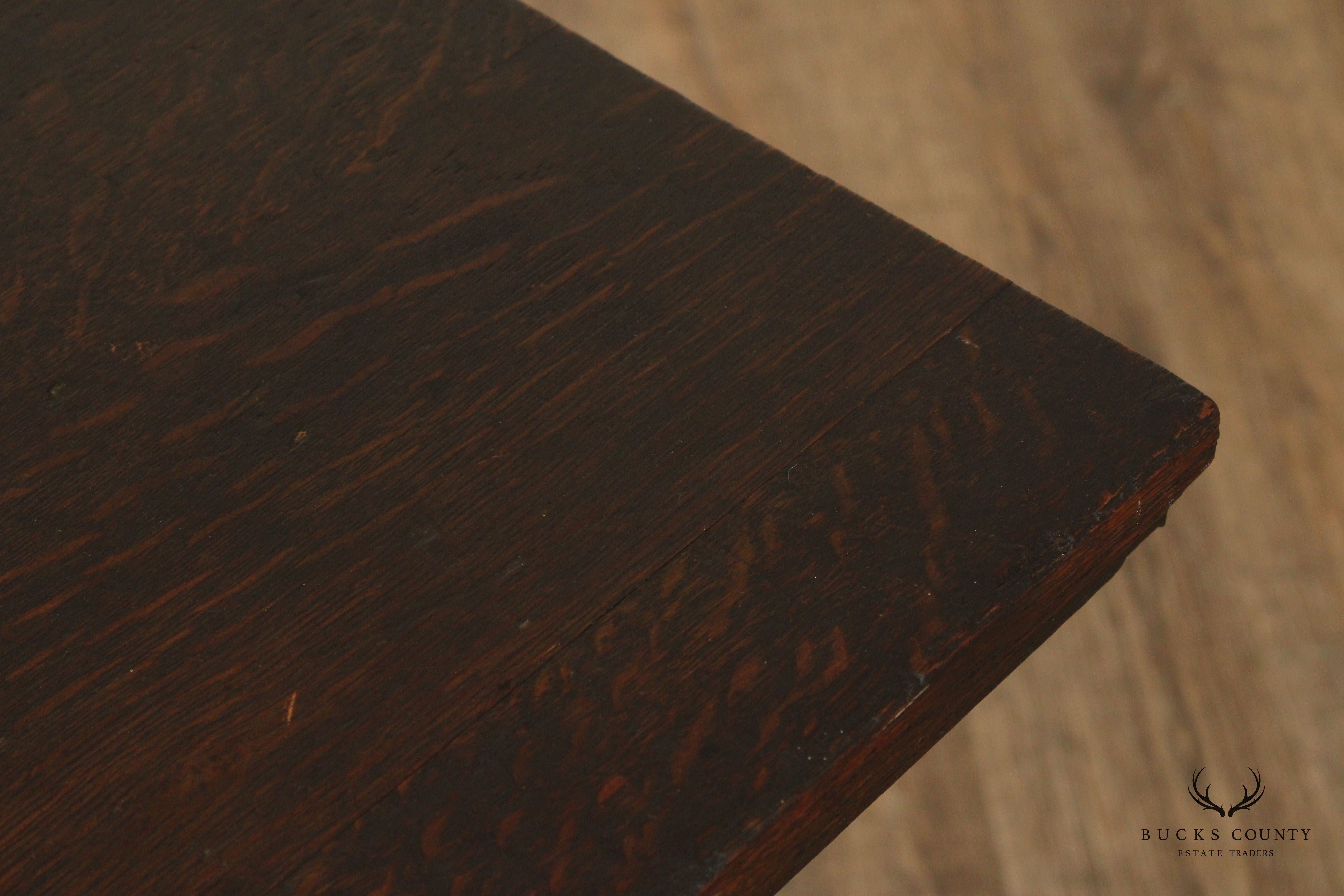 Lestershire Furniture Co. Mission Oak Library Table