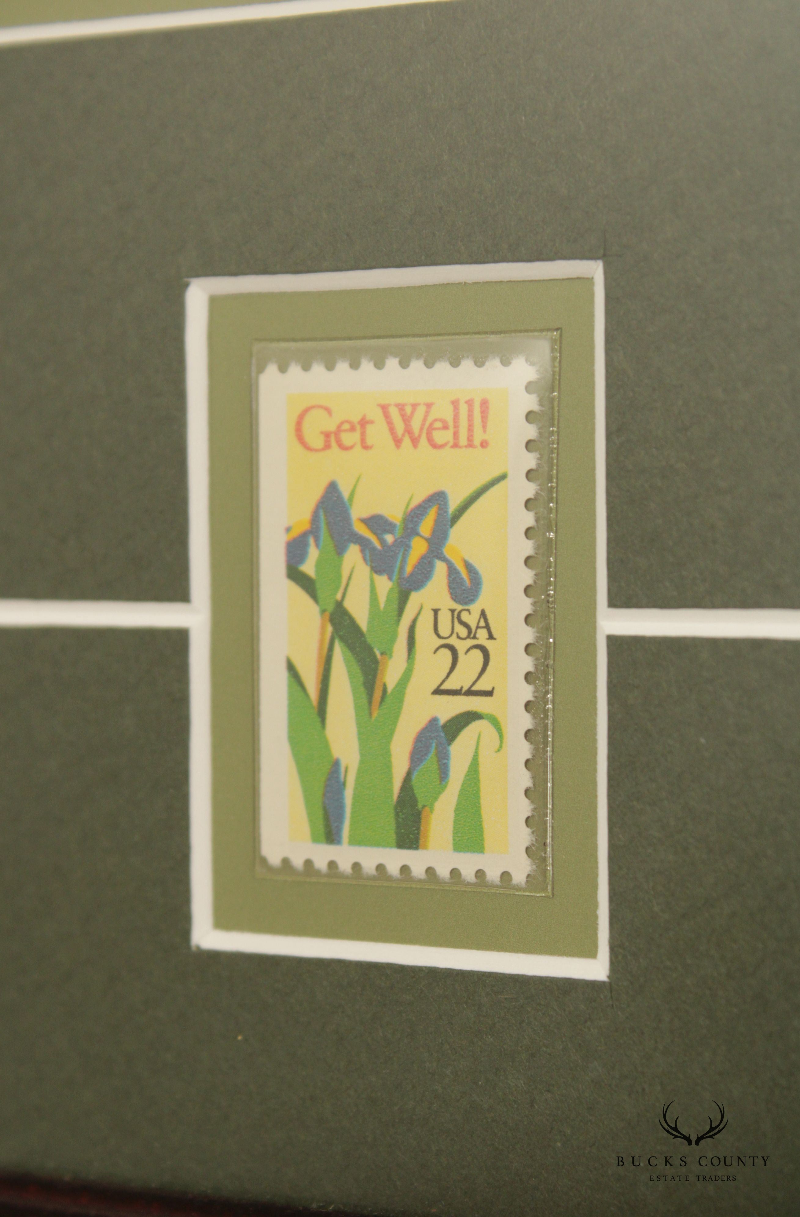 Norman Rockwell 'Medicine' Fine Art Print with Commemorative Stamps