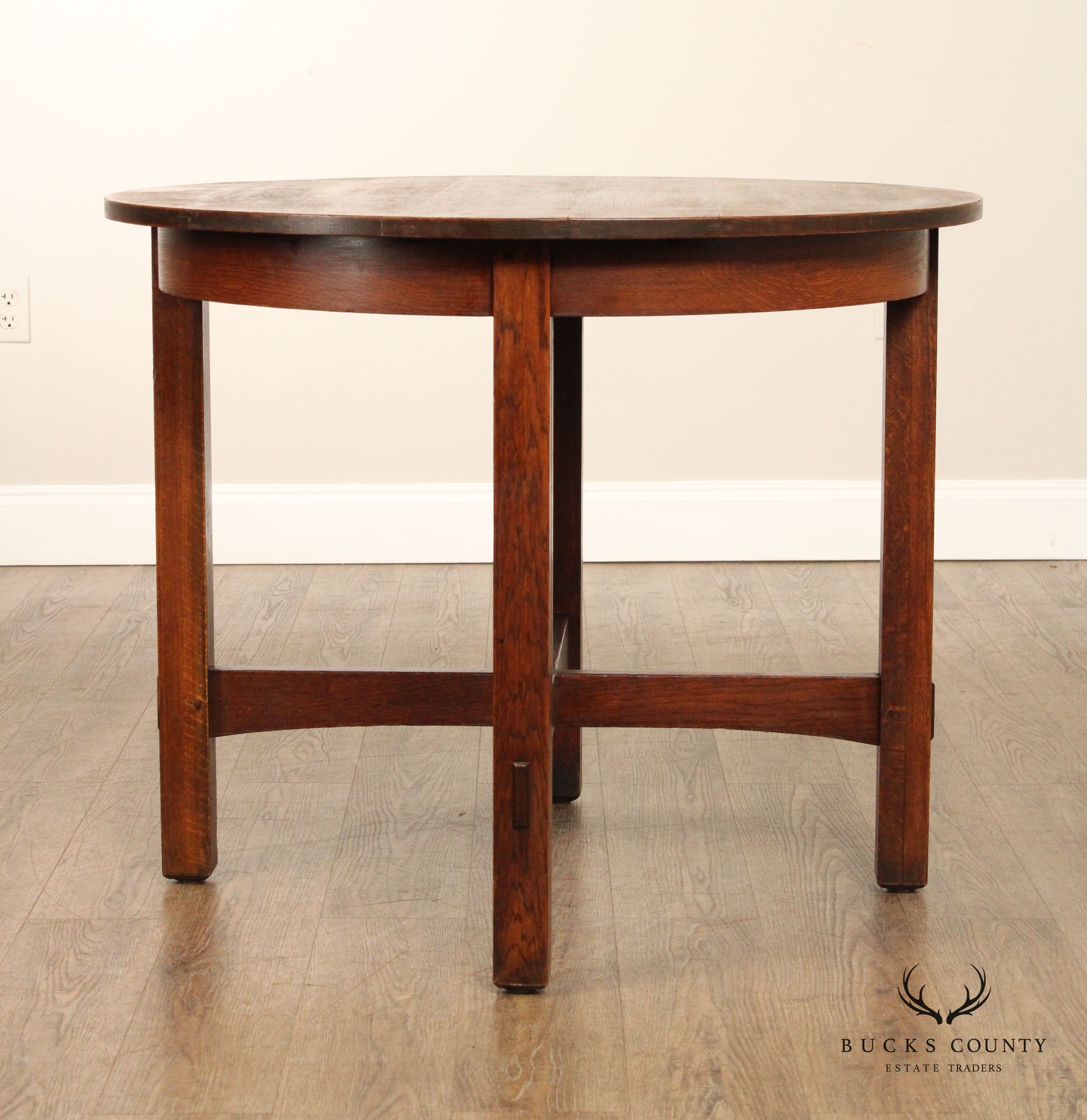 L & J G Stickley Antique Mission Oak Lamp Table