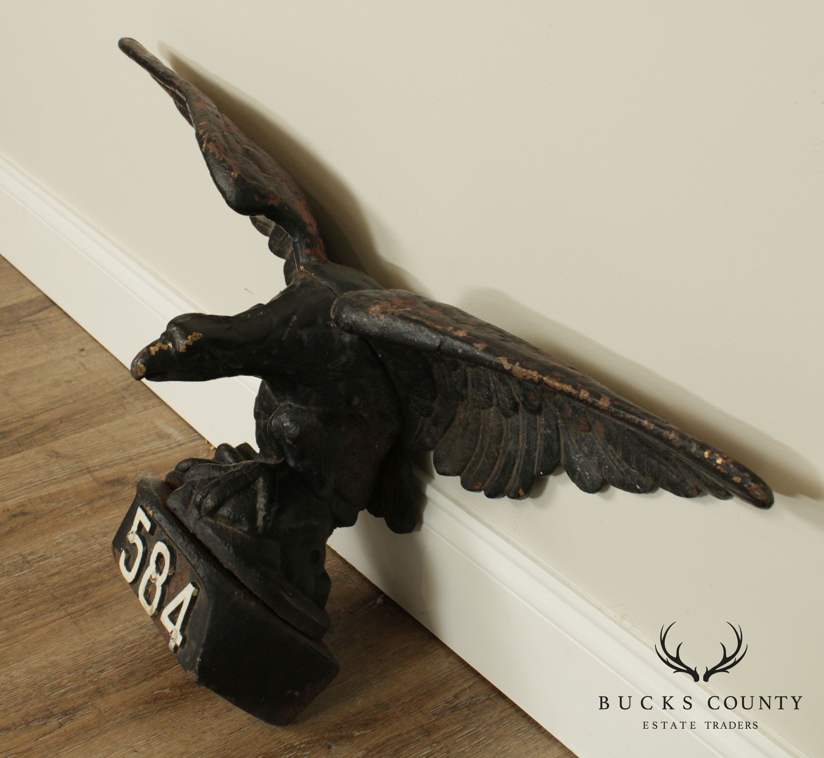 Antique Cast Iron Pilot House Winged Eagle