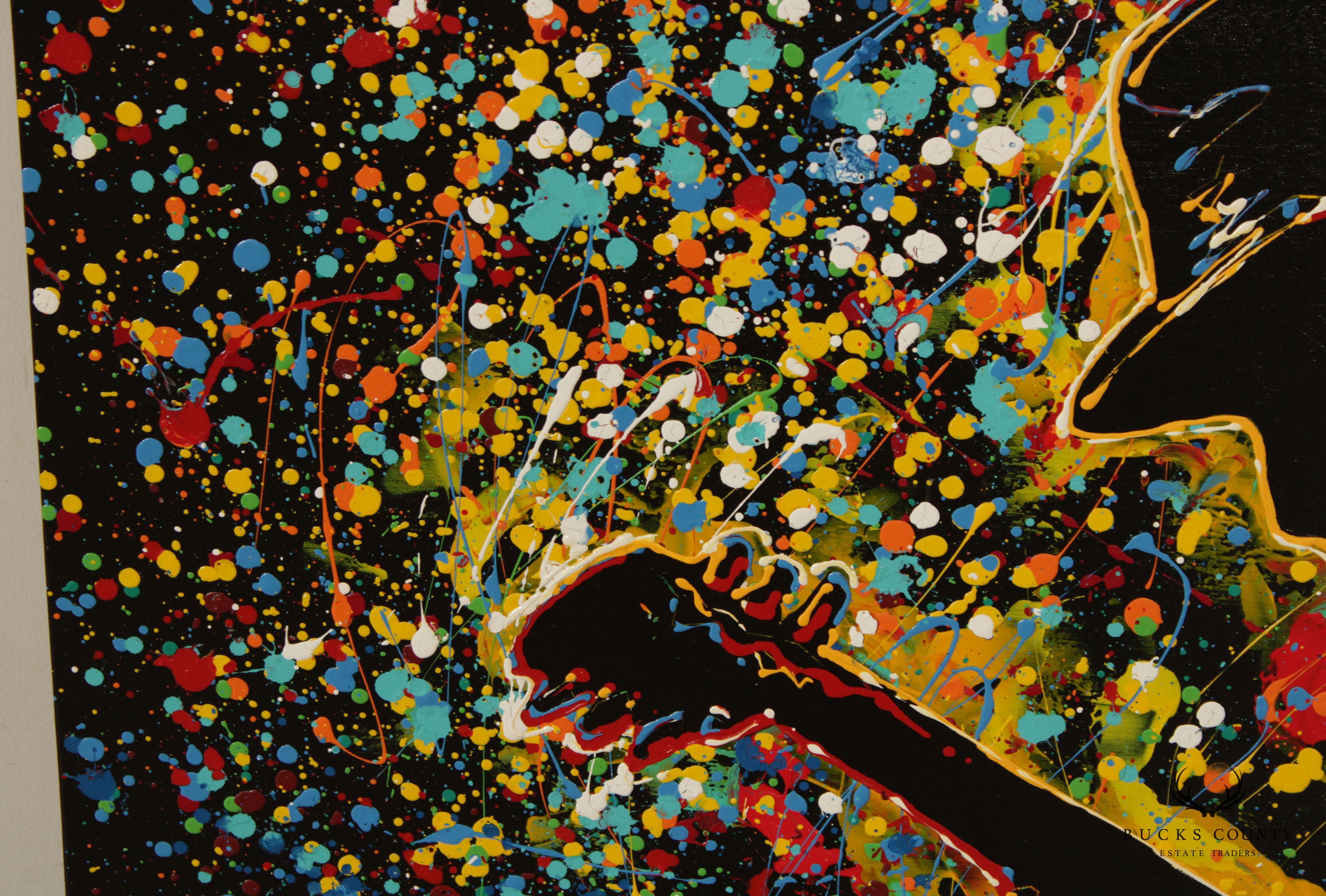 KAT Abstract Pop Art Musician Original Painting