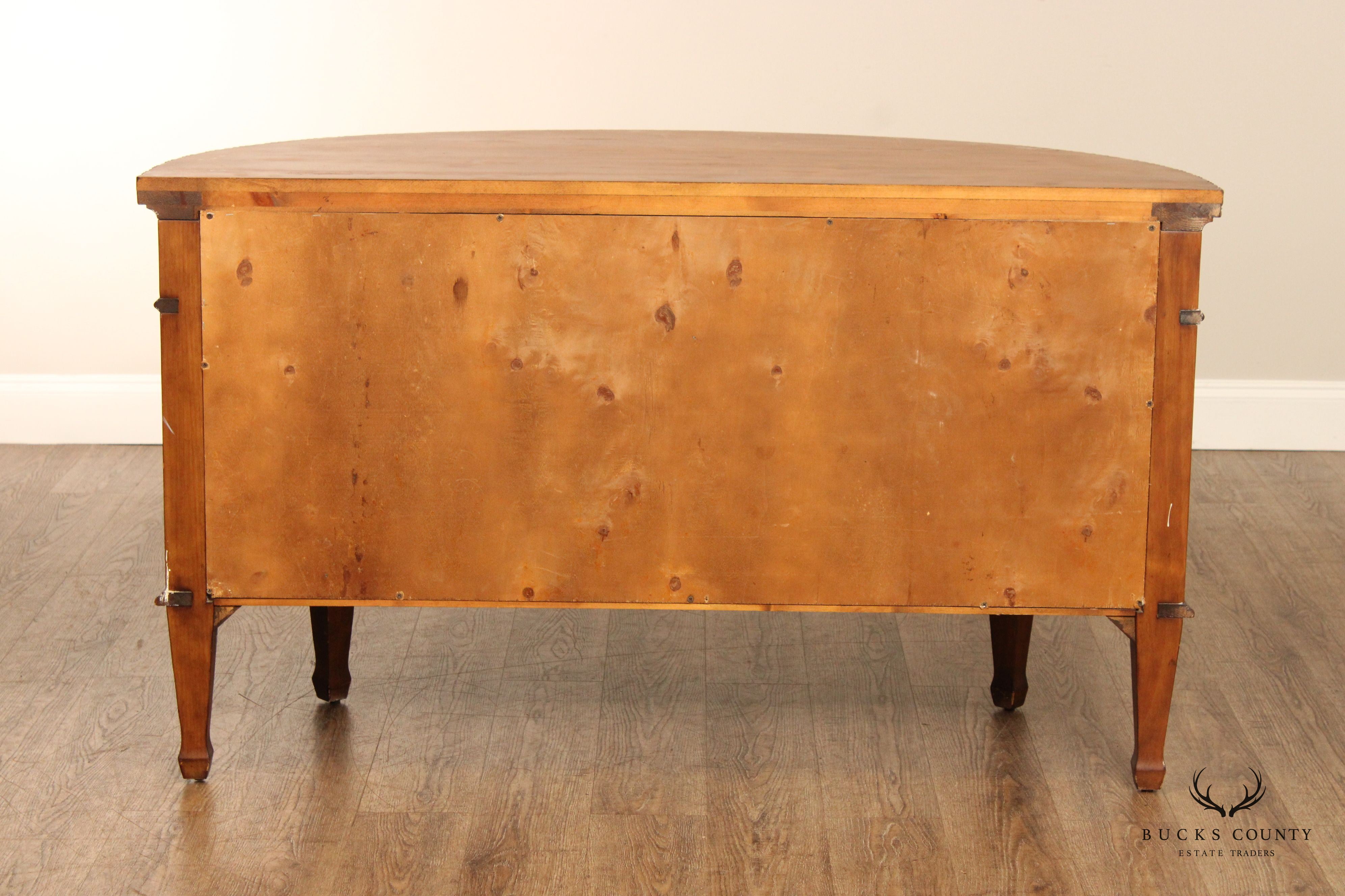Adam Style Demilune Console Cabinet