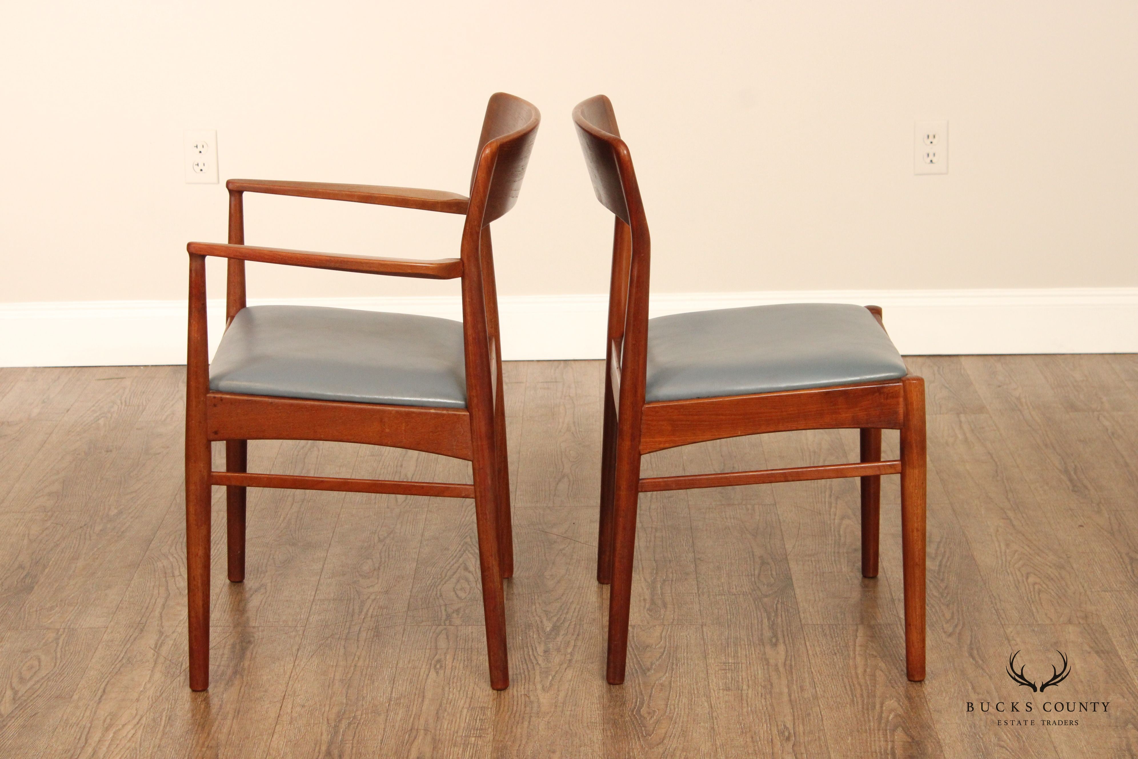 K.S. Møbler Danish Modern Set of Four Teak Dining Chairs