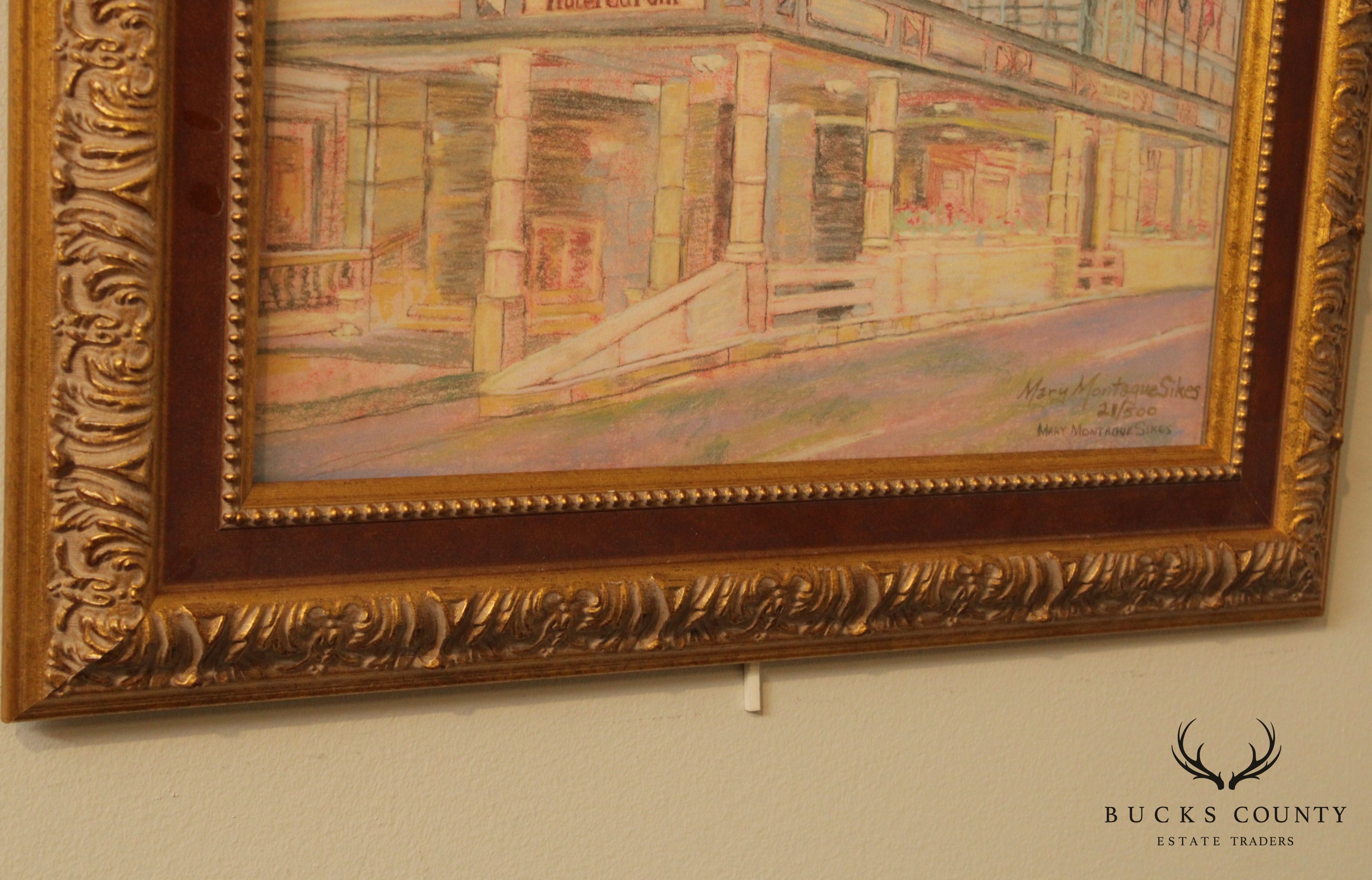 Mary Montague Sikes Hotel Du Pont Custom Framed Giclee Art Print