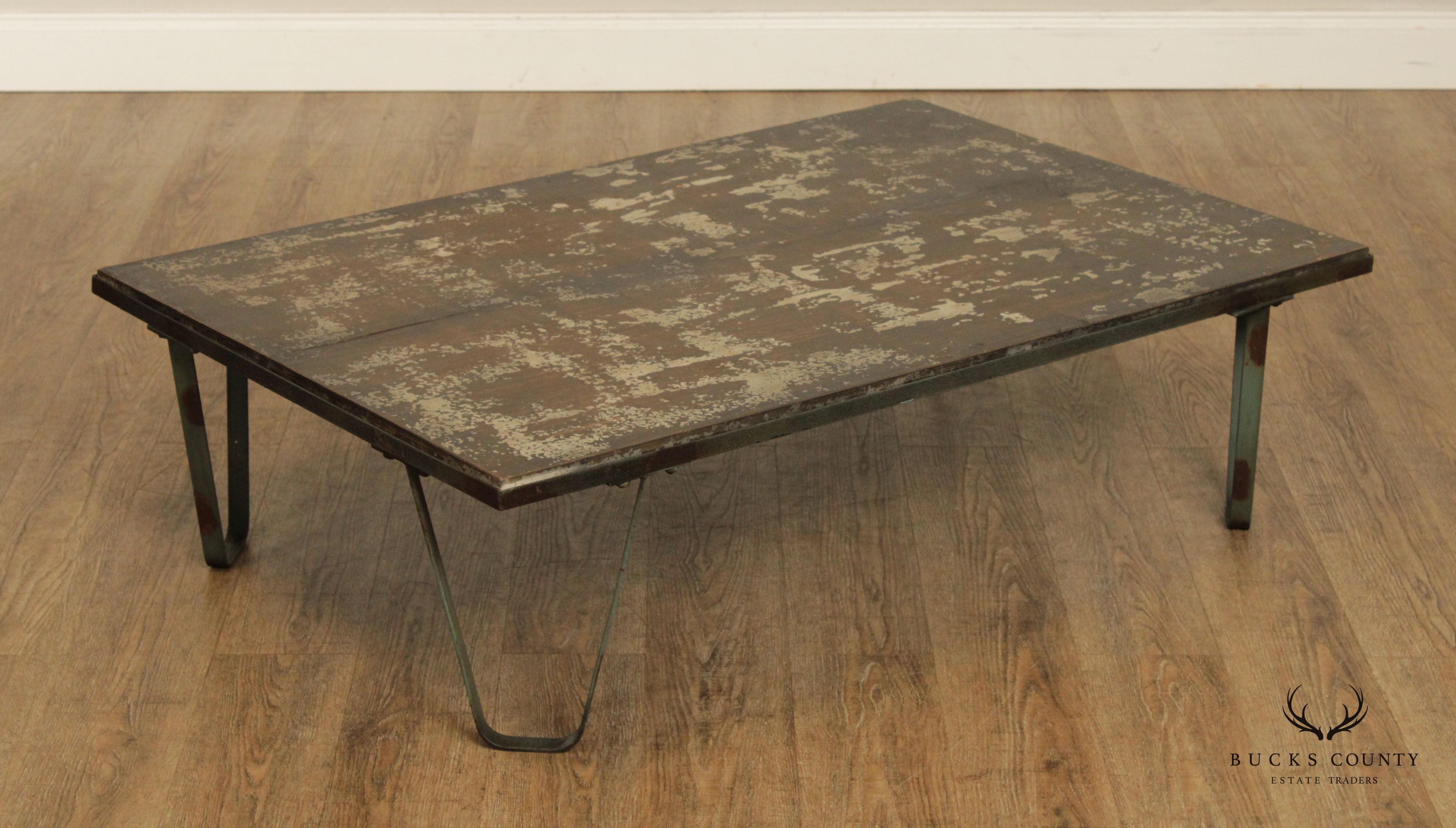 Industrial Style Reclaimed Wood Coffee Table