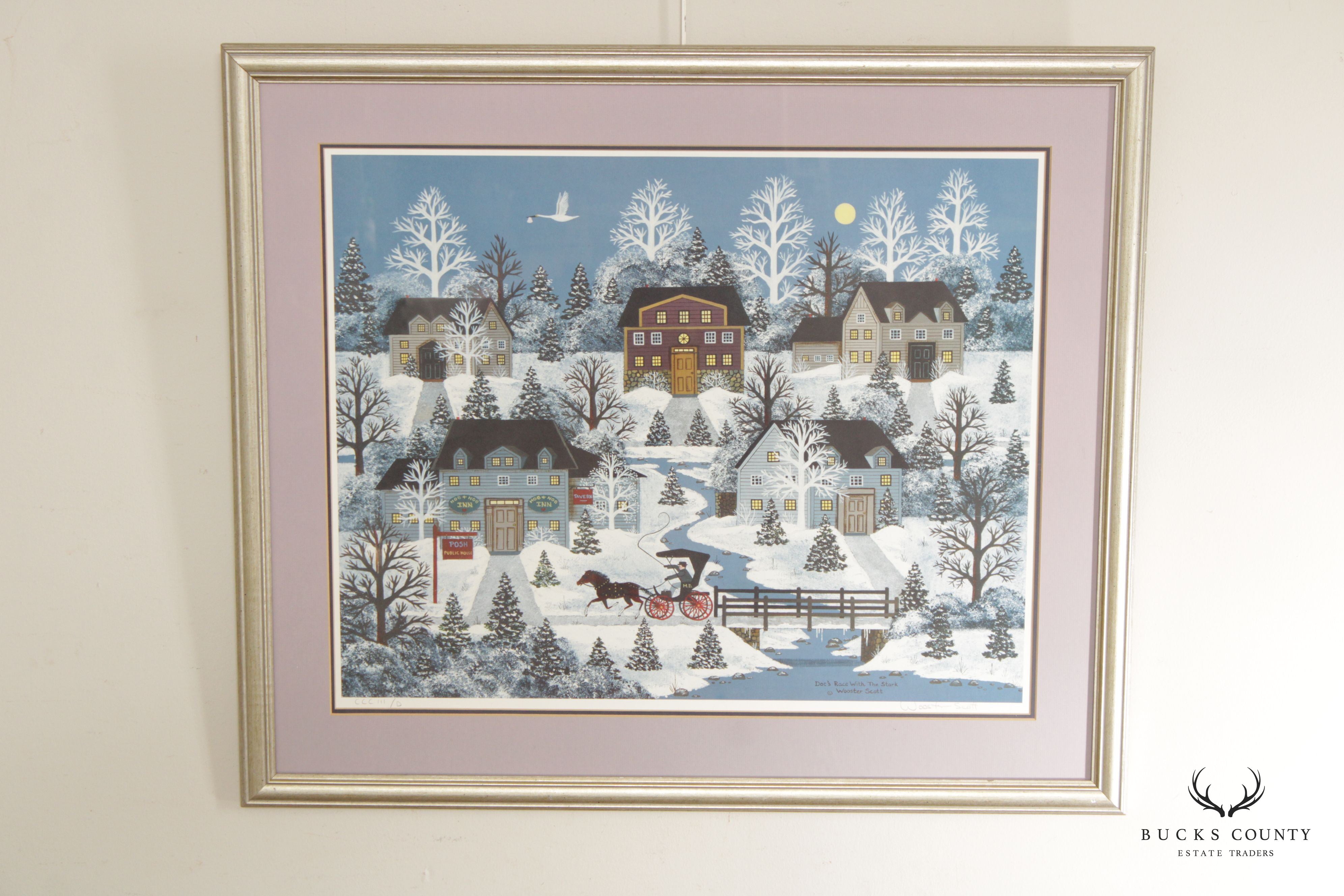Jane Wooster Scott 'Doc's Race with the Stork' Limited Edition Art Print