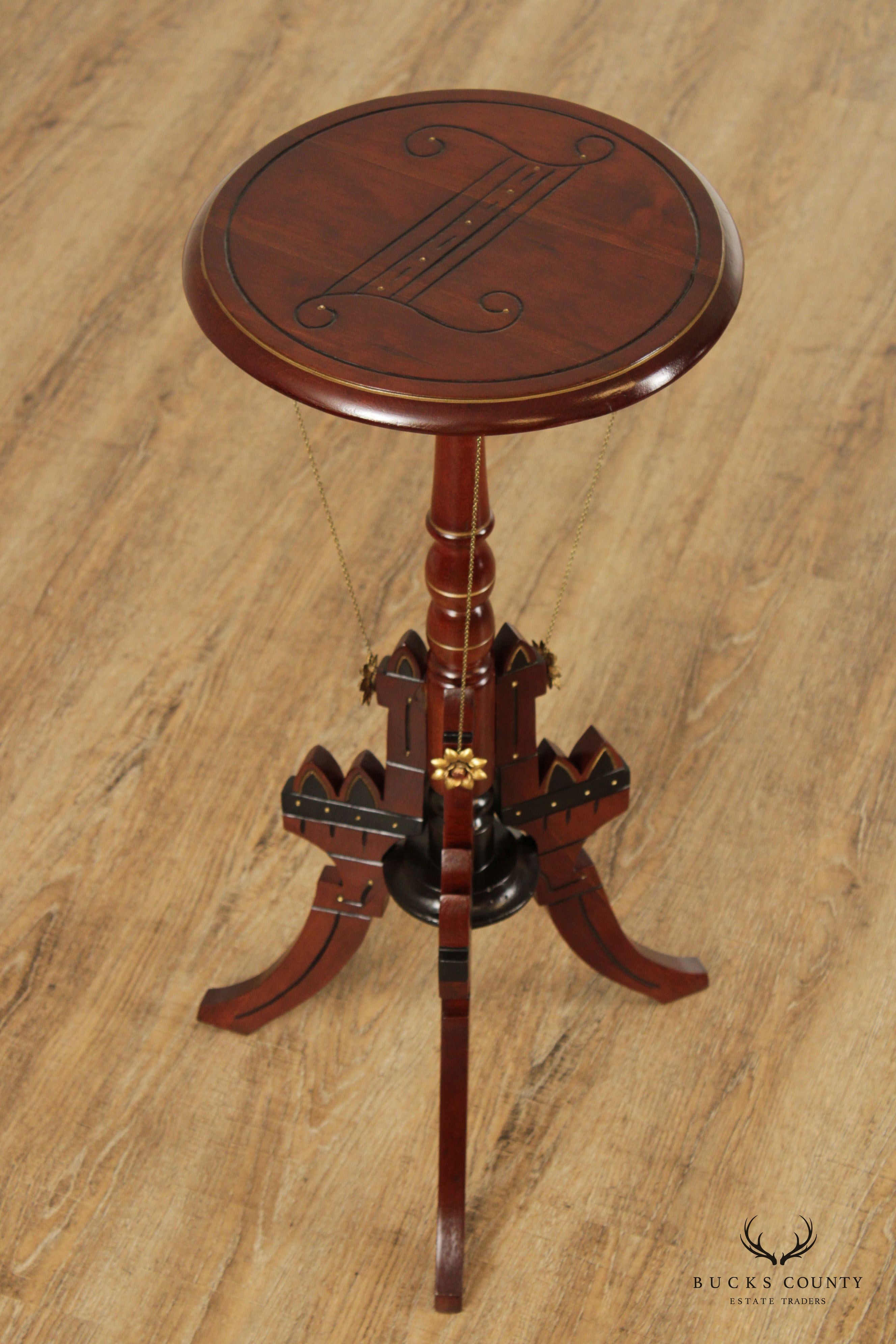 Eastlake Victorian Carved Mahogany Pedestal Plant Stand